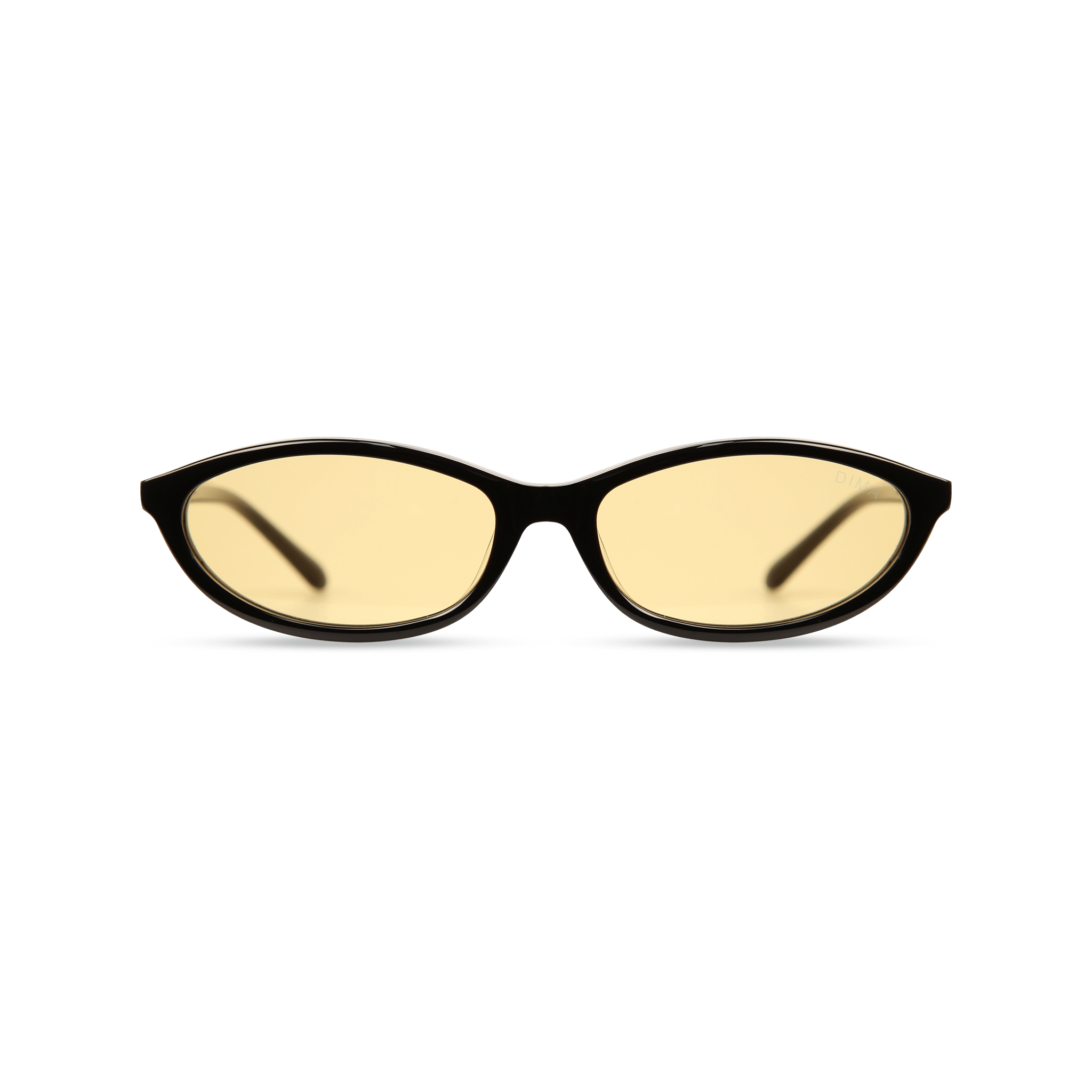 dima sunglass dina black frame yellow lens 1