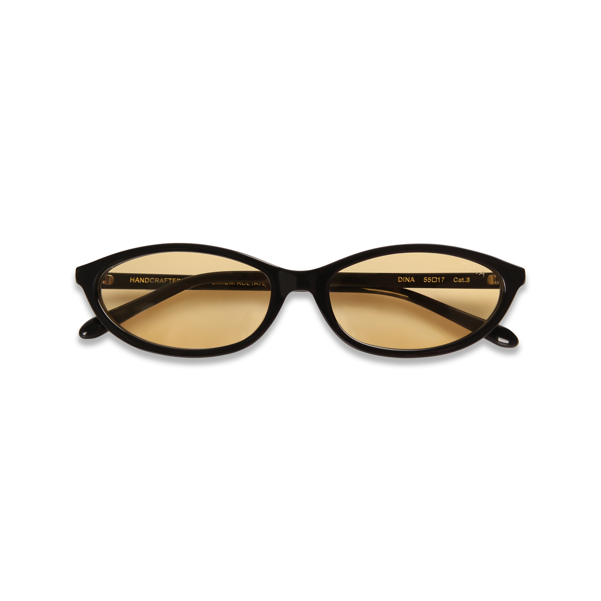 dima sunglass dina black frame yellow lens 5