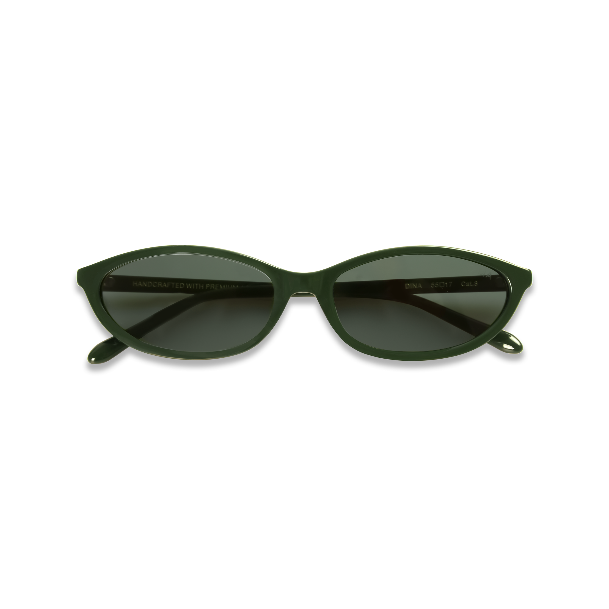 dima sunglass dina dark green frame green lens 5