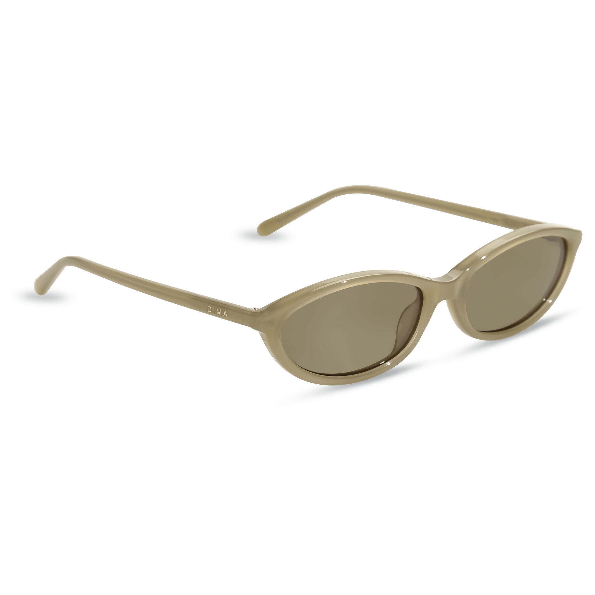 dima sunglass dina milky light olive frame olive lens 2