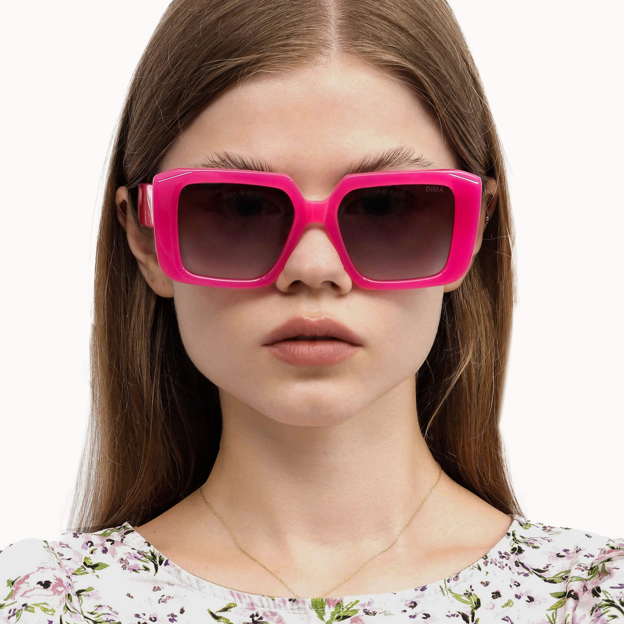 dima sunglass ember rose frame grey gradient lens model 1