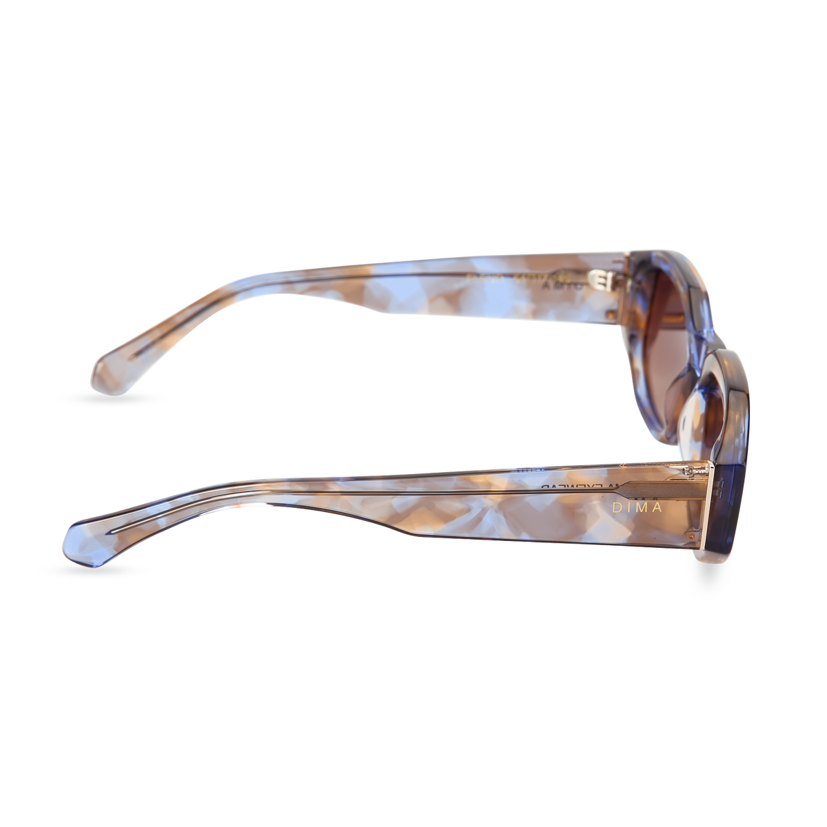 dima sunglass fleur crystal blue tortoise Frame brown gradient lens 3
