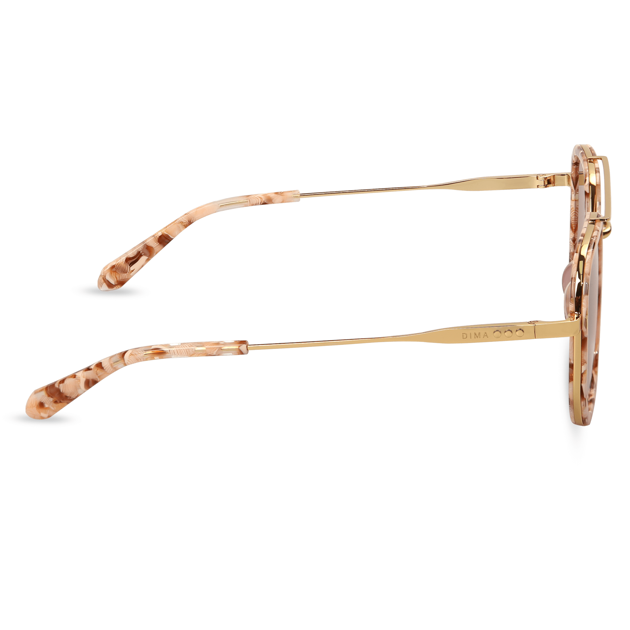dima sunglass halle gold beige tortoise frame rosewood gradient lens 3
