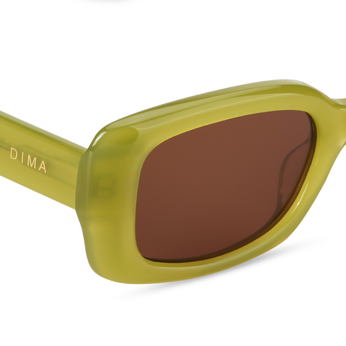 dima sunglass jade milky olive frame brown lens 4