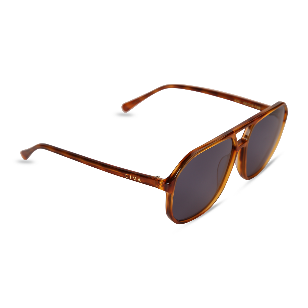 dima sunglass kiki amber tortoise frame vintage blue lens 2