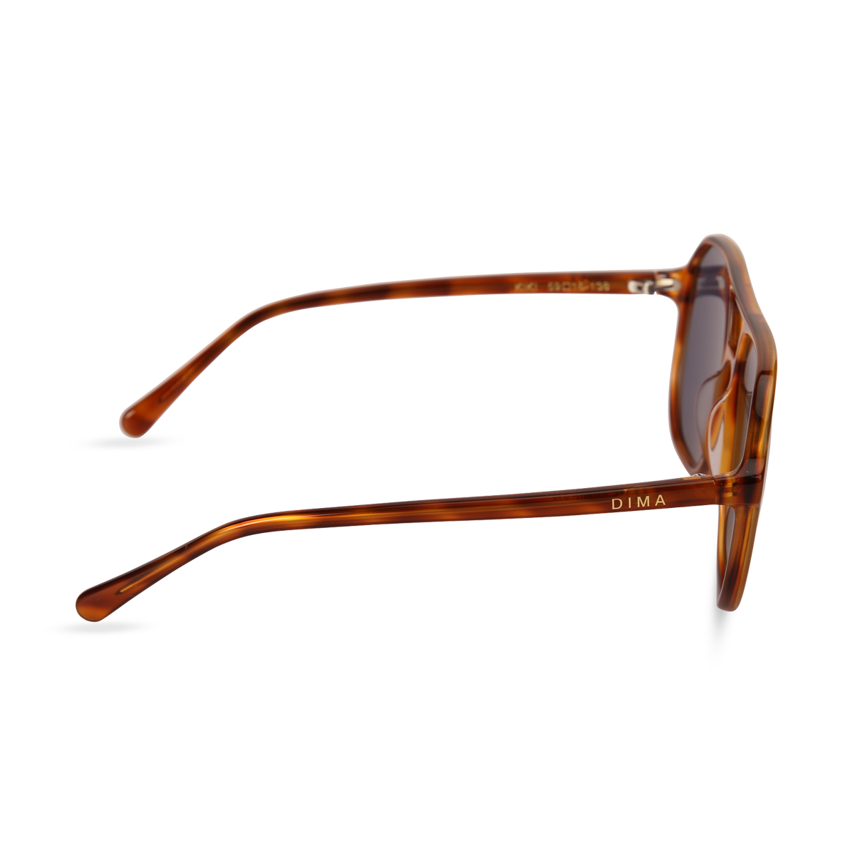 dima sunglass kiki amber tortoise frame vintage blue lens 3