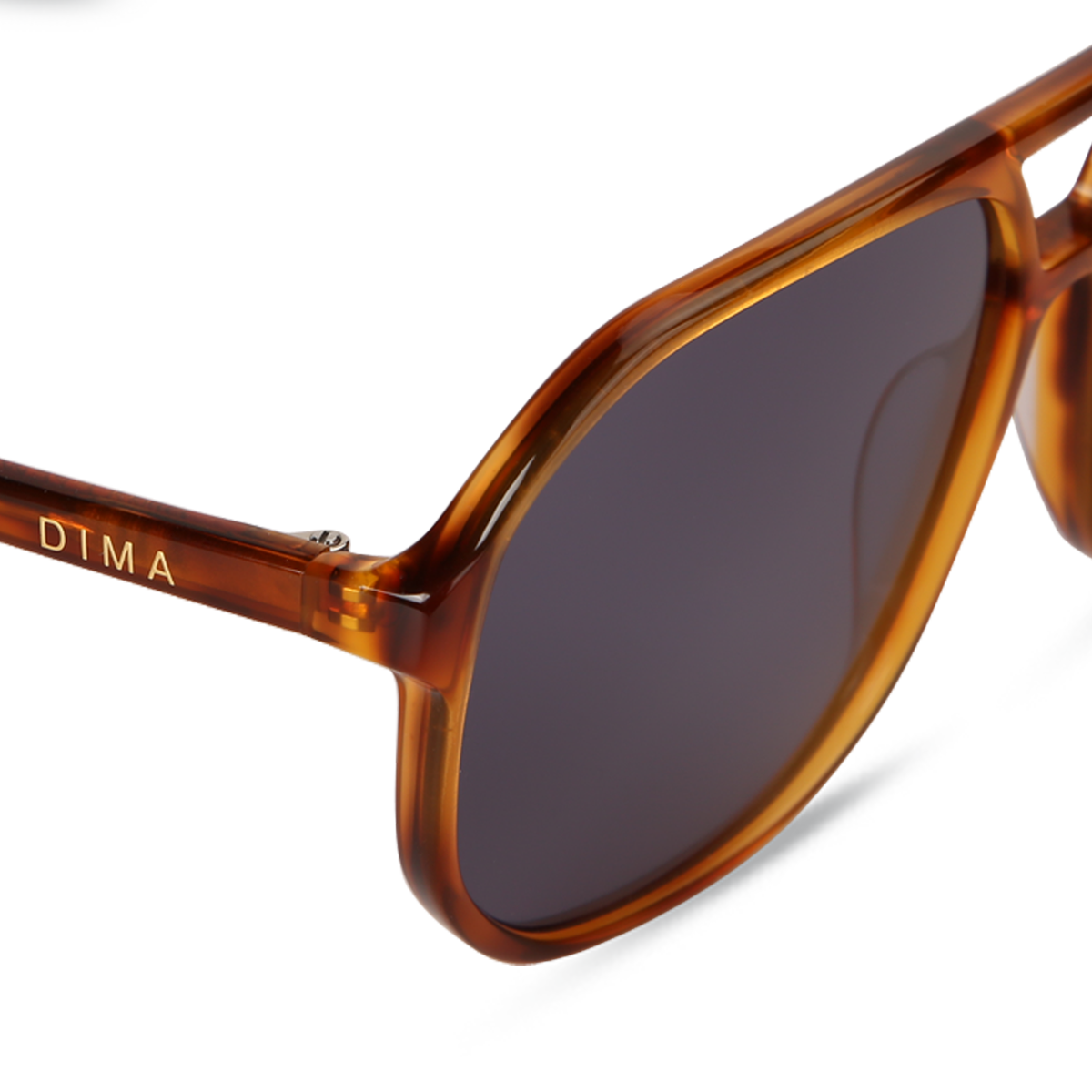 dima sunglass kiki amber tortoise frame vintage blue lens 4