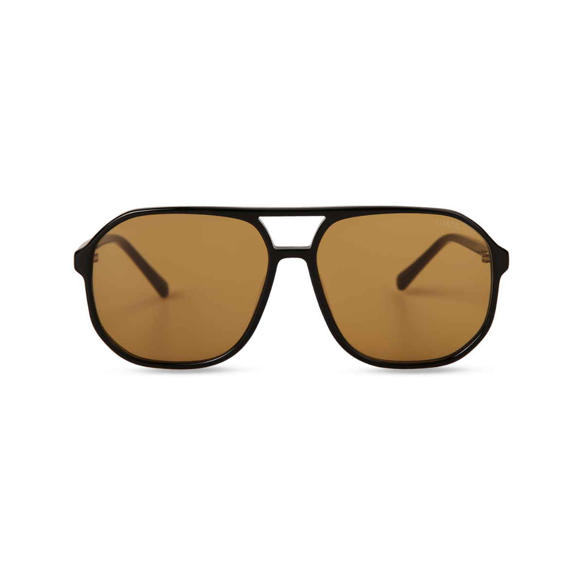 dima sunglass kiki black frame brown lens 1