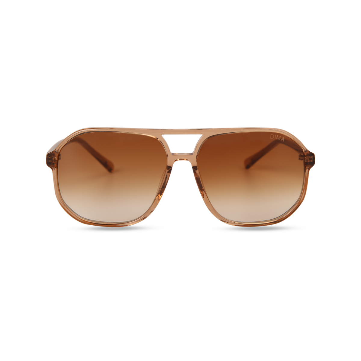 dima sunglass kiki crystal brown frame brown gradient lens 1