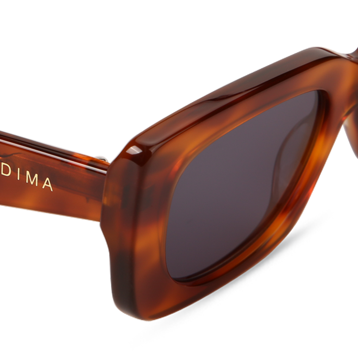dima sunglass lola amber tortoise frame dark blue lens 4