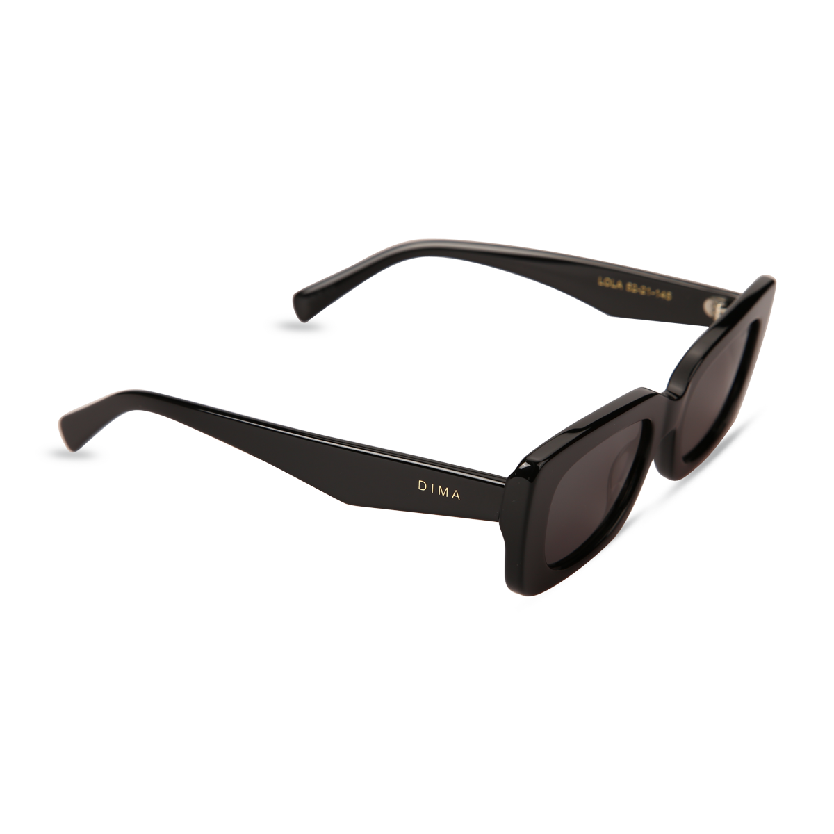 dima sunglass lola black frame grey lens 2