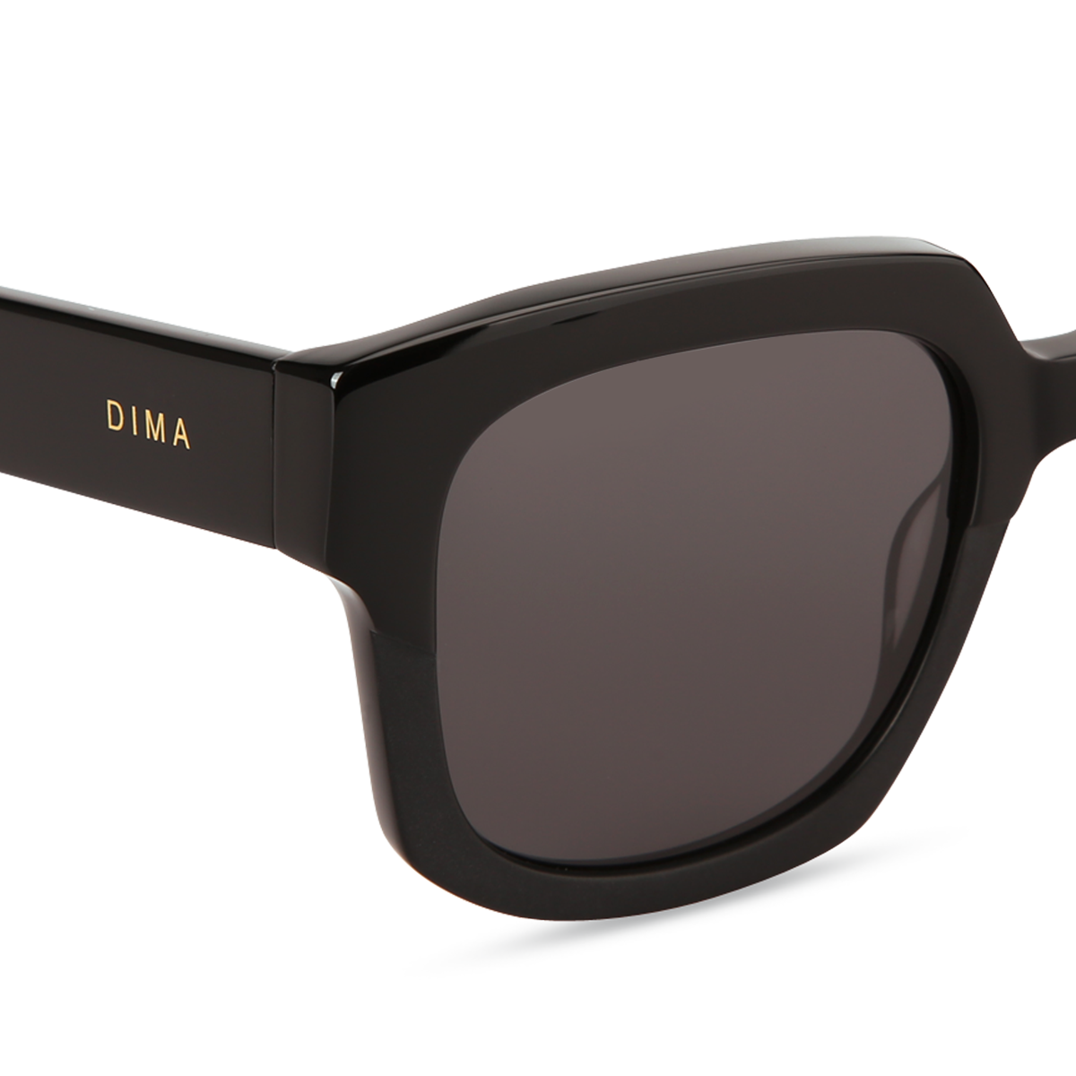 dima sunglass luna black frame grey lens 4