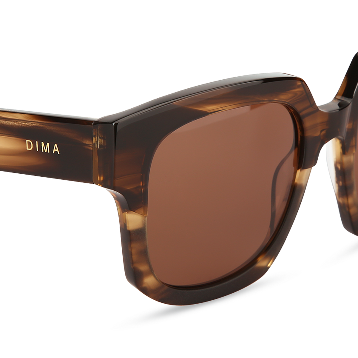 dima sunglass luna brown tortoise frame brown lens