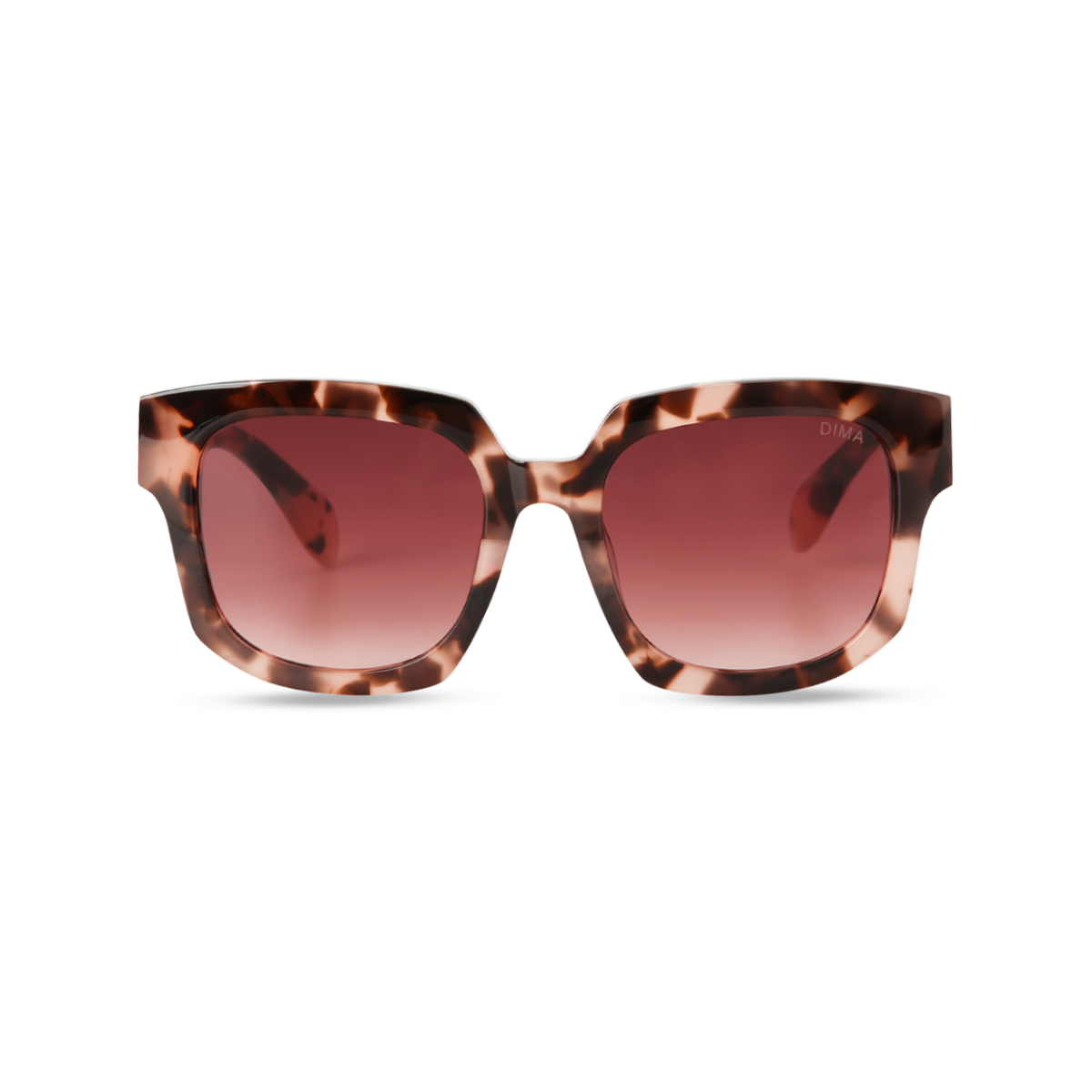 dima sunglass luna pink tortoise frame redwood gradient lens 1