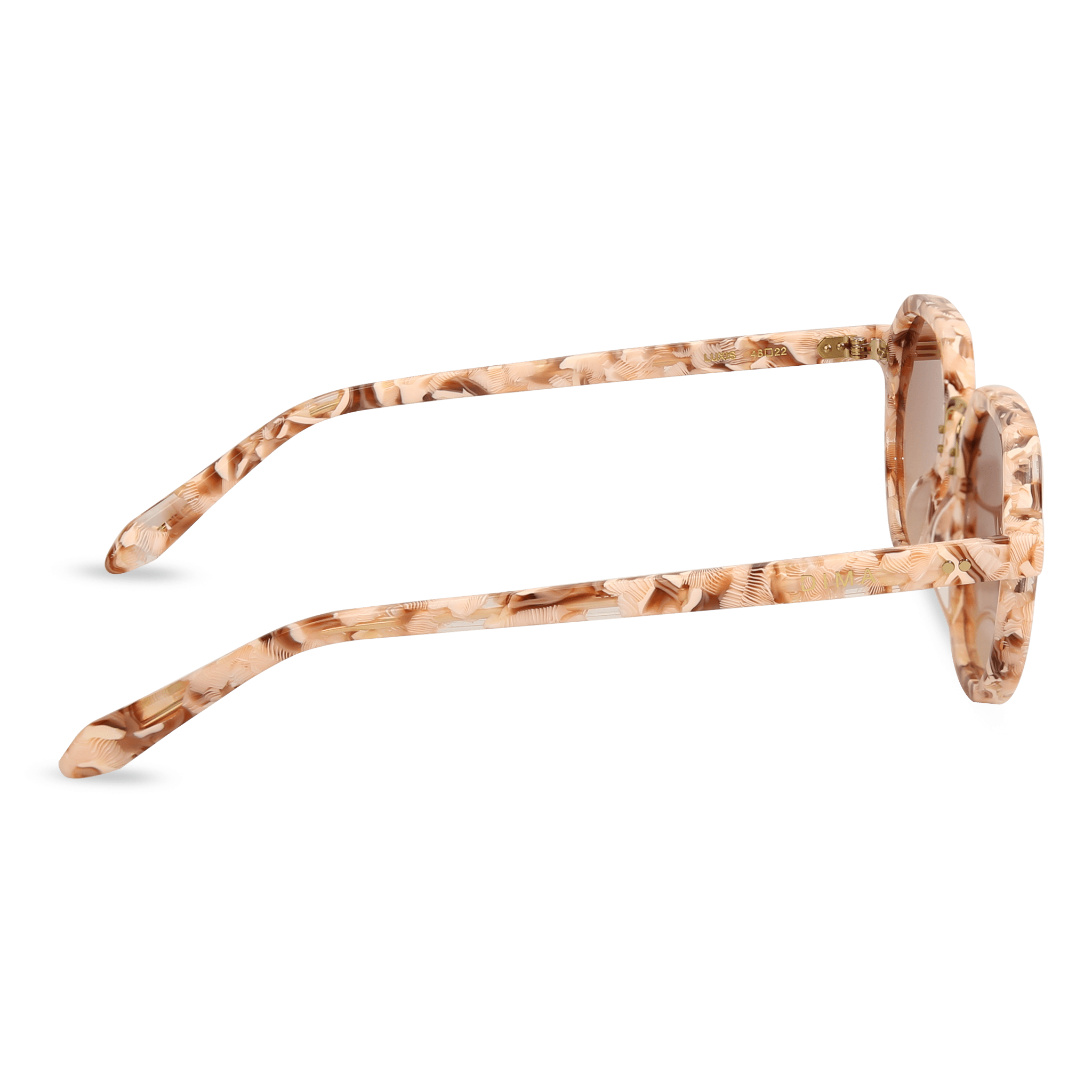 dima sunglass luxis pink pearl frame brown gradient lens 3