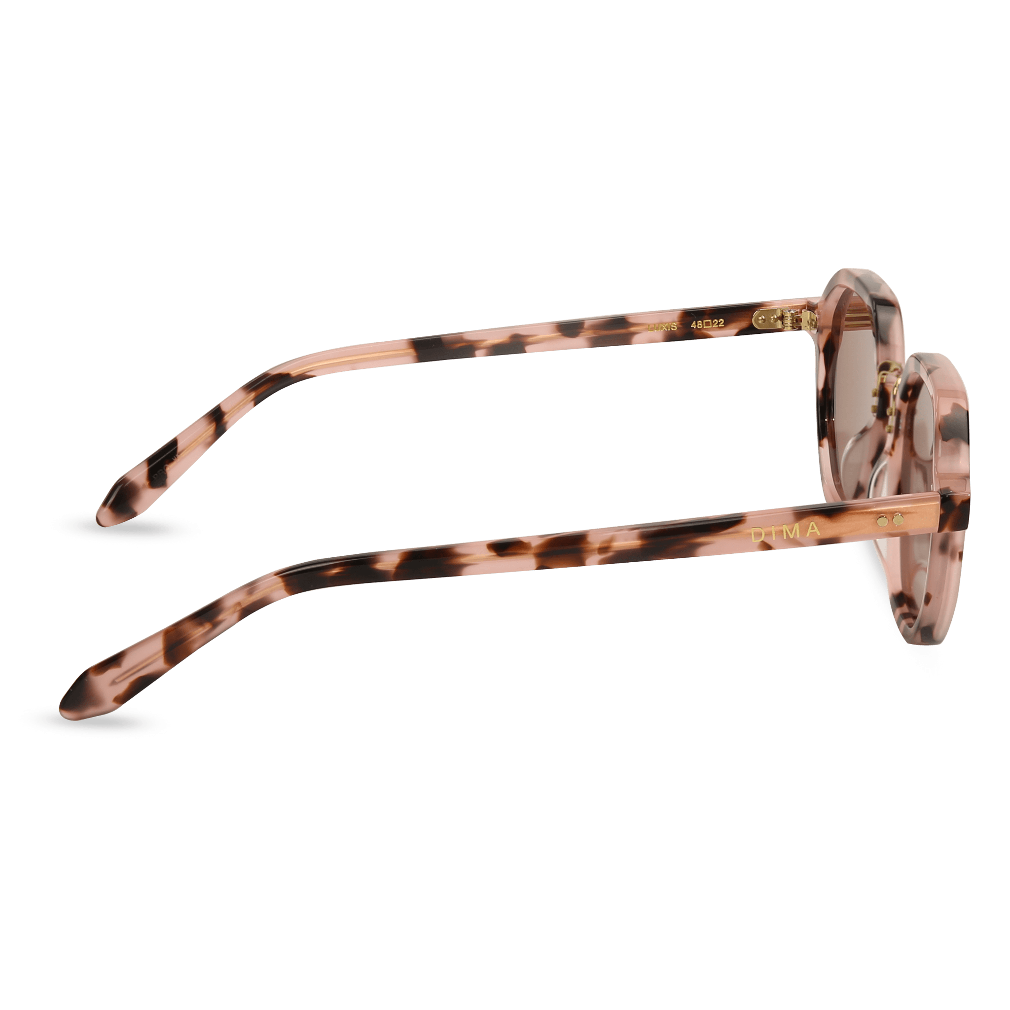 dima sunglass luxis pink tortoise frame pink mirror lens 3