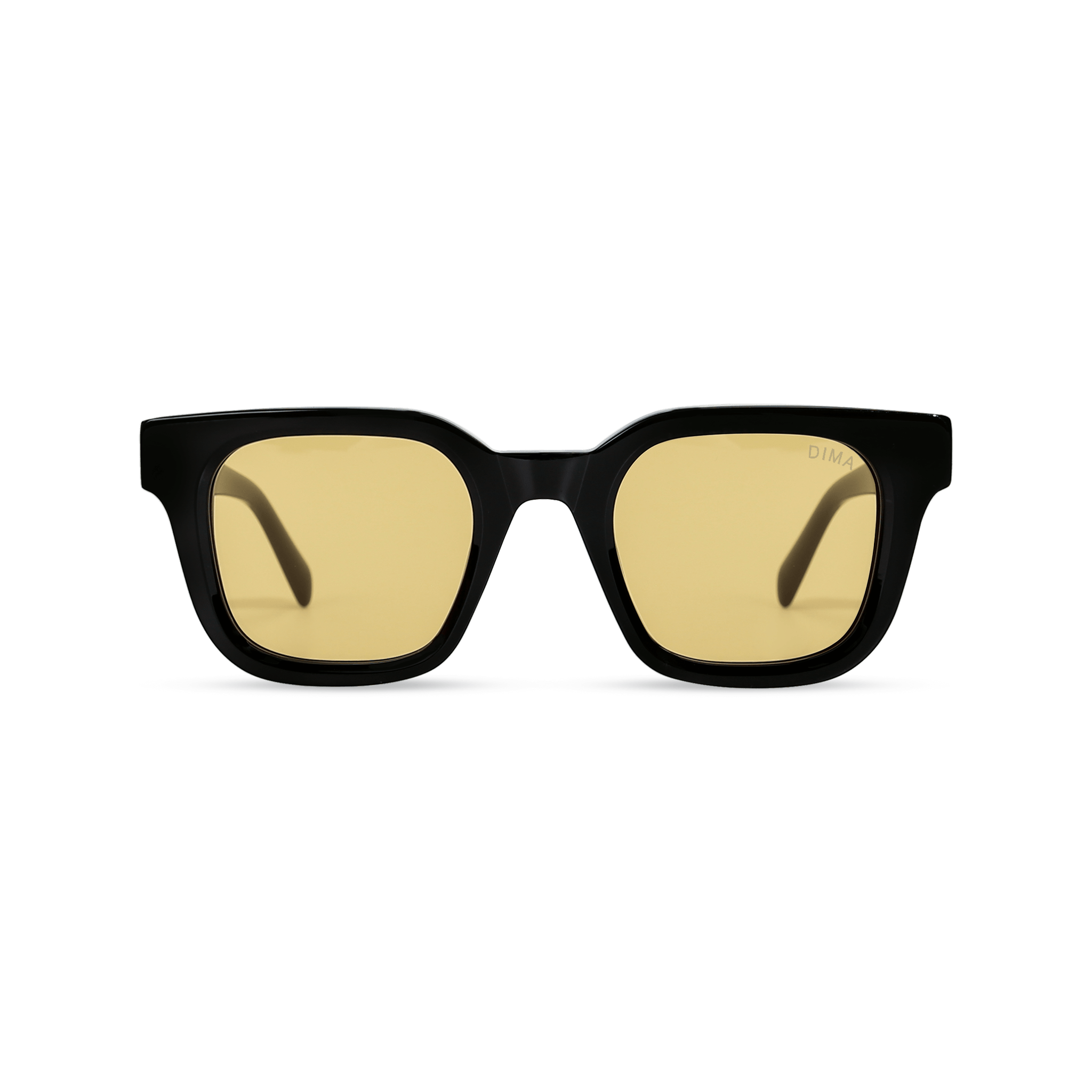 dima sunglass marlo black frame yellow lens 2