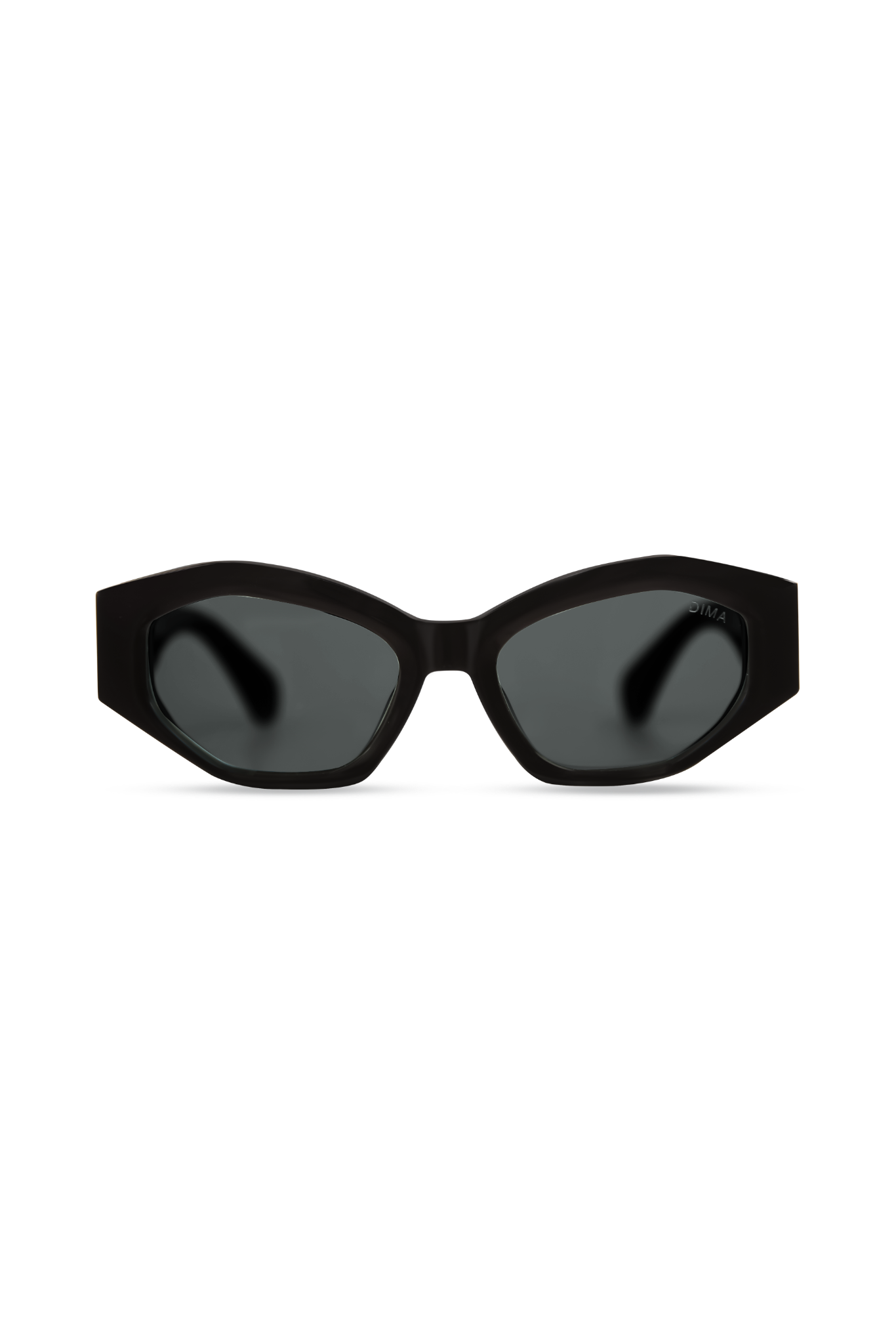 Mia Unisex Black Small Cat Eye Sunglasses - G15 Lens | DIMA