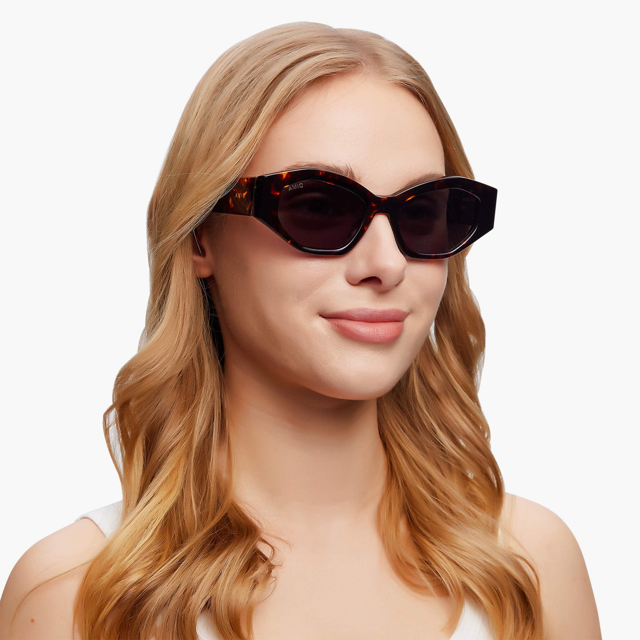 dima sunglass mia dark tortoise frame grey lens model 2