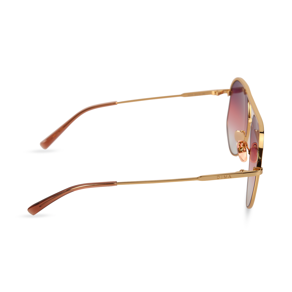 dima sunglass nova gold crystal wine frame triple gradient lens 3