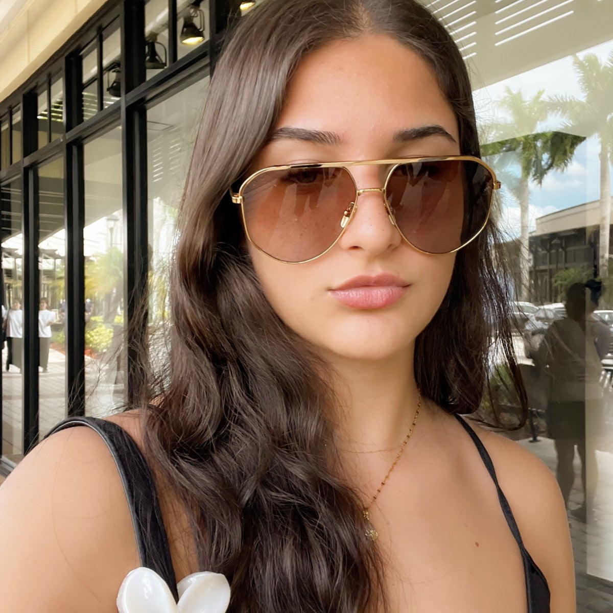 dima sunglass nova gold tortoise frame brown gradient lens show 1