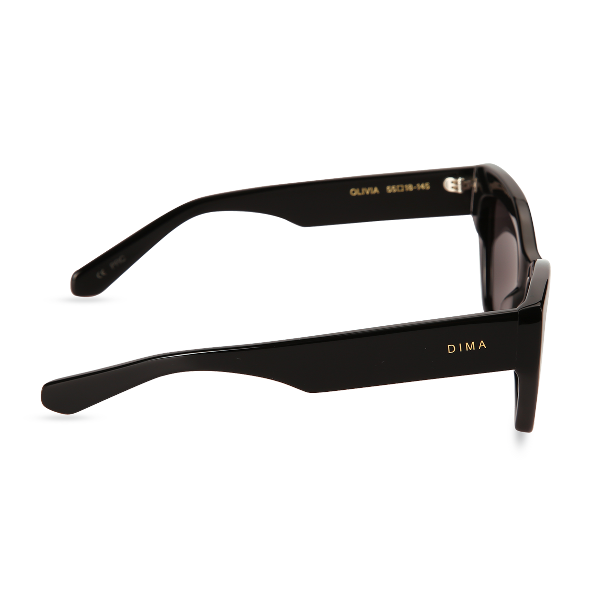dima sunglass olivia black frame grey lens 3