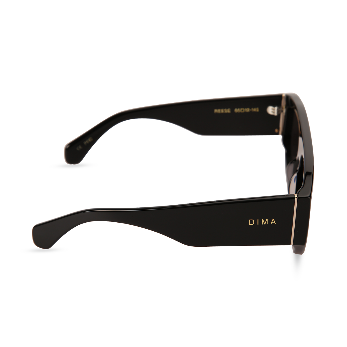 dima sunglass reese black frame grey lens  3
