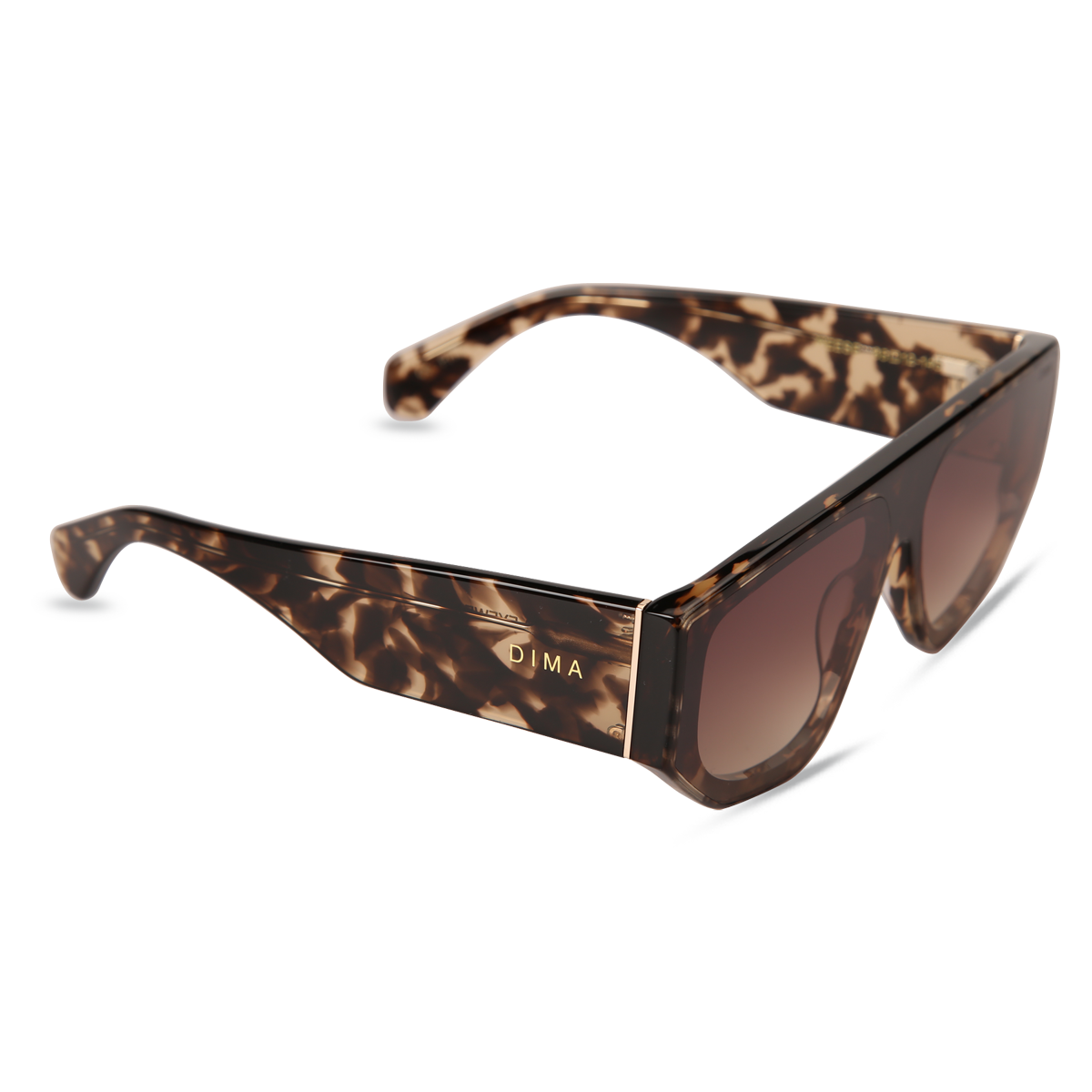 dima sunglass reese blonde tortoise frame brown gradient lens 2