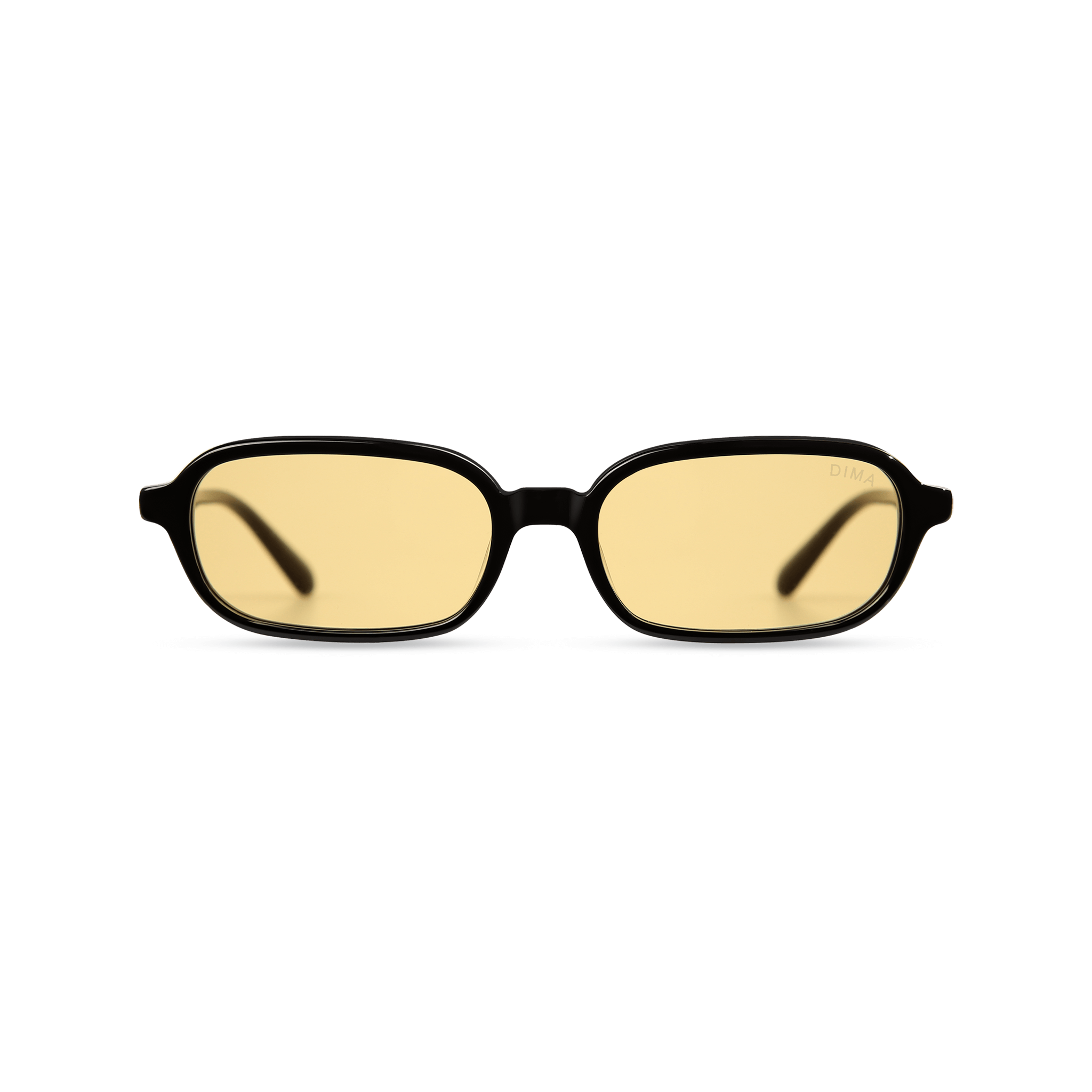 dima sunglass rikki black frame yellow lens 1