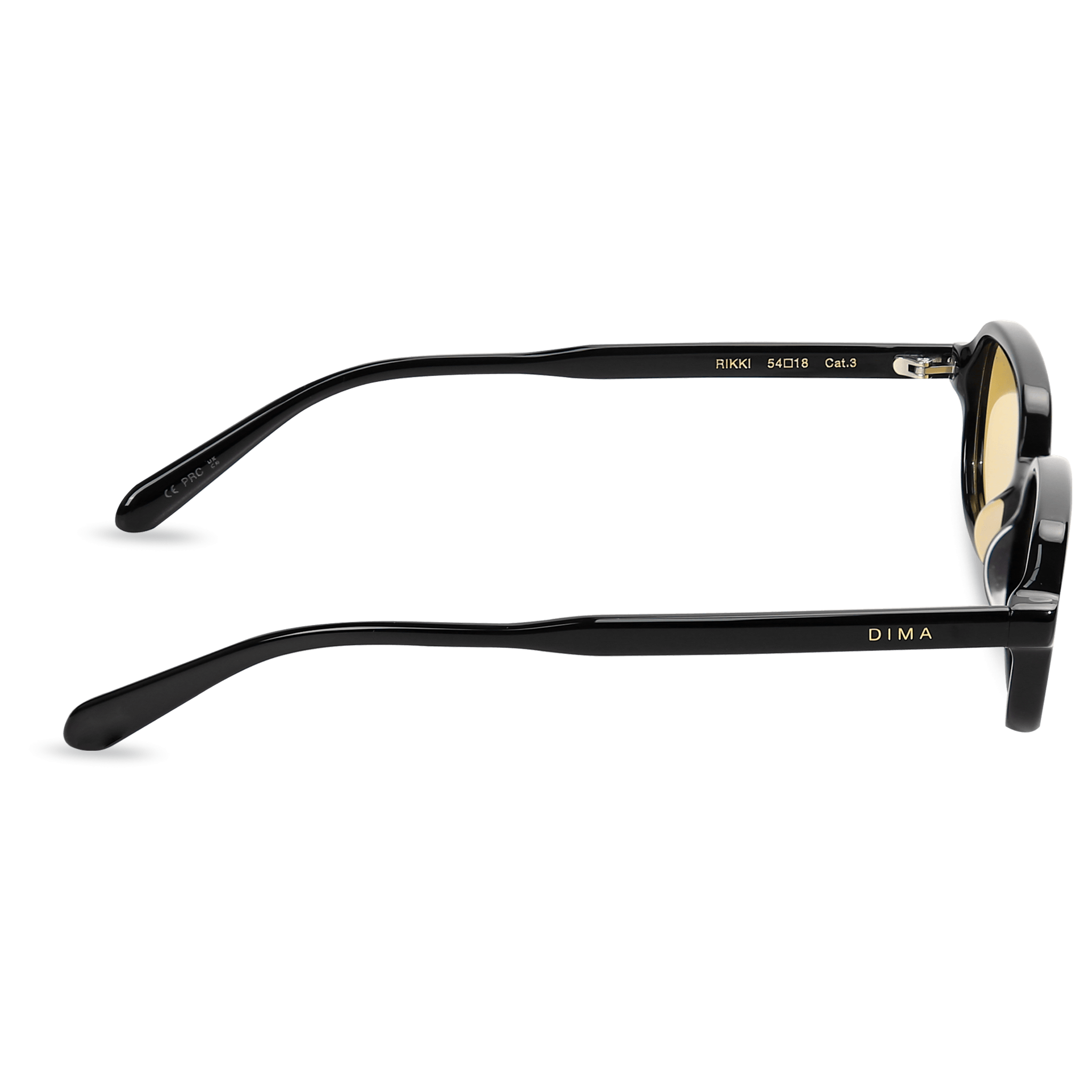 dima sunglass rikki black frame yellow lens 3