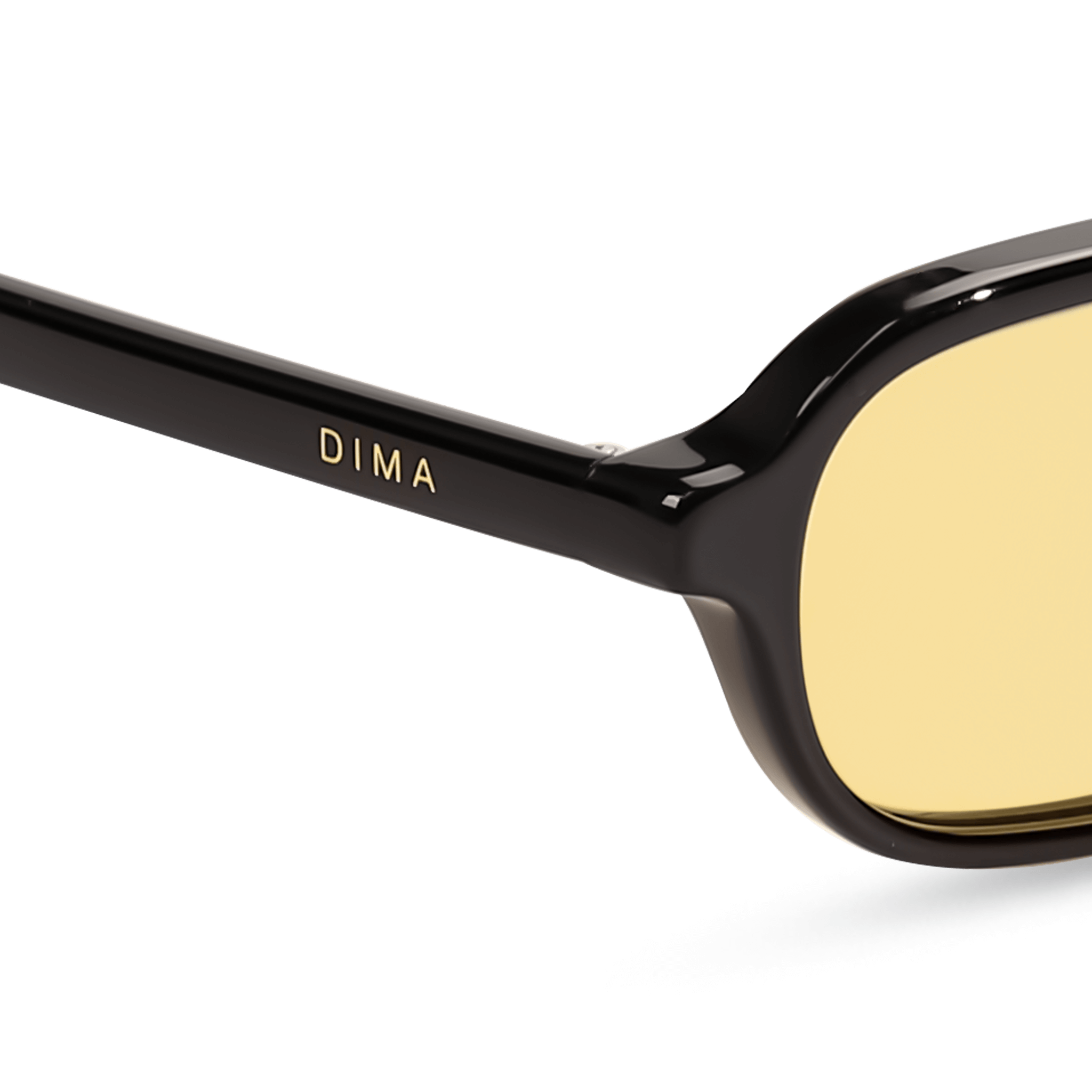 dima sunglass rikki black frame yellow lens 4