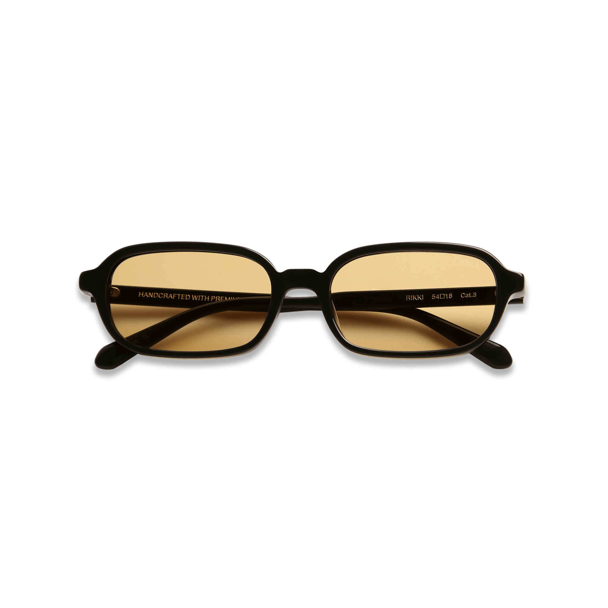 dima sunglass rikki black frame yellow lens 5