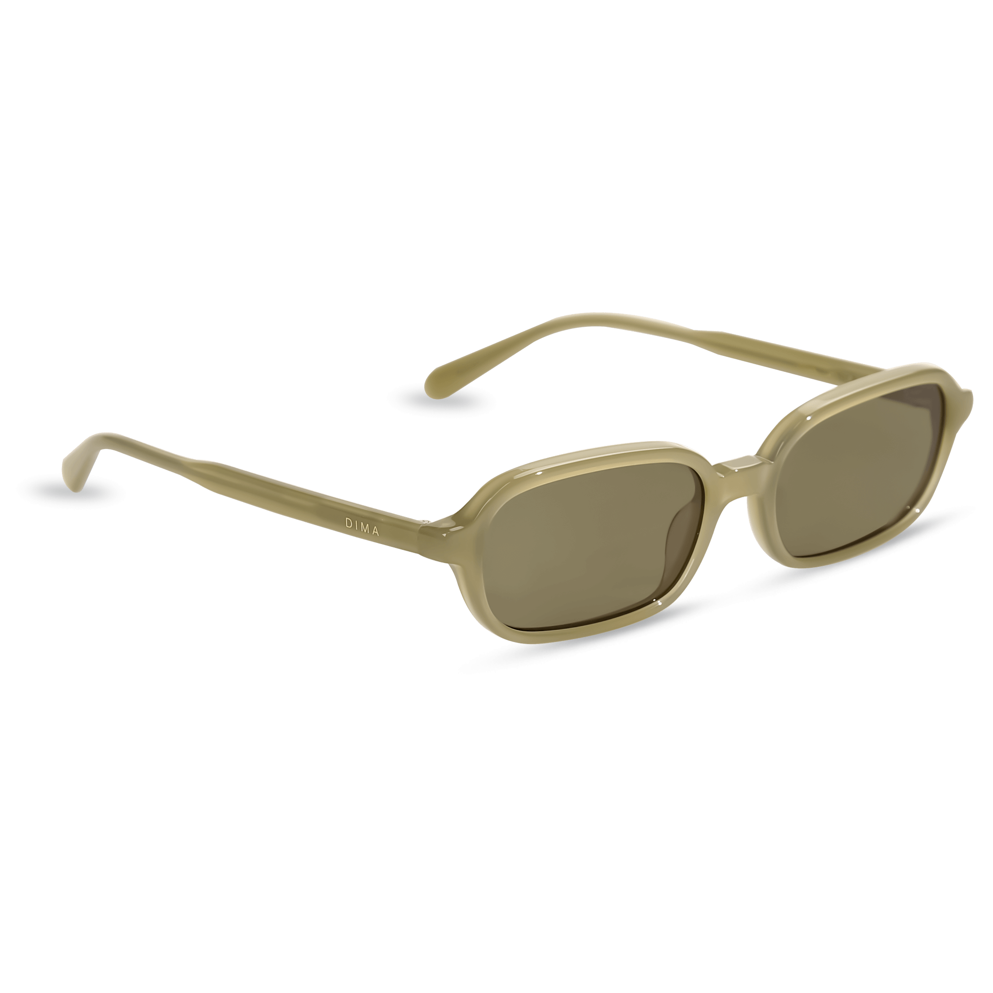 dima sunglass rikki milky light olive frame olive lens 2