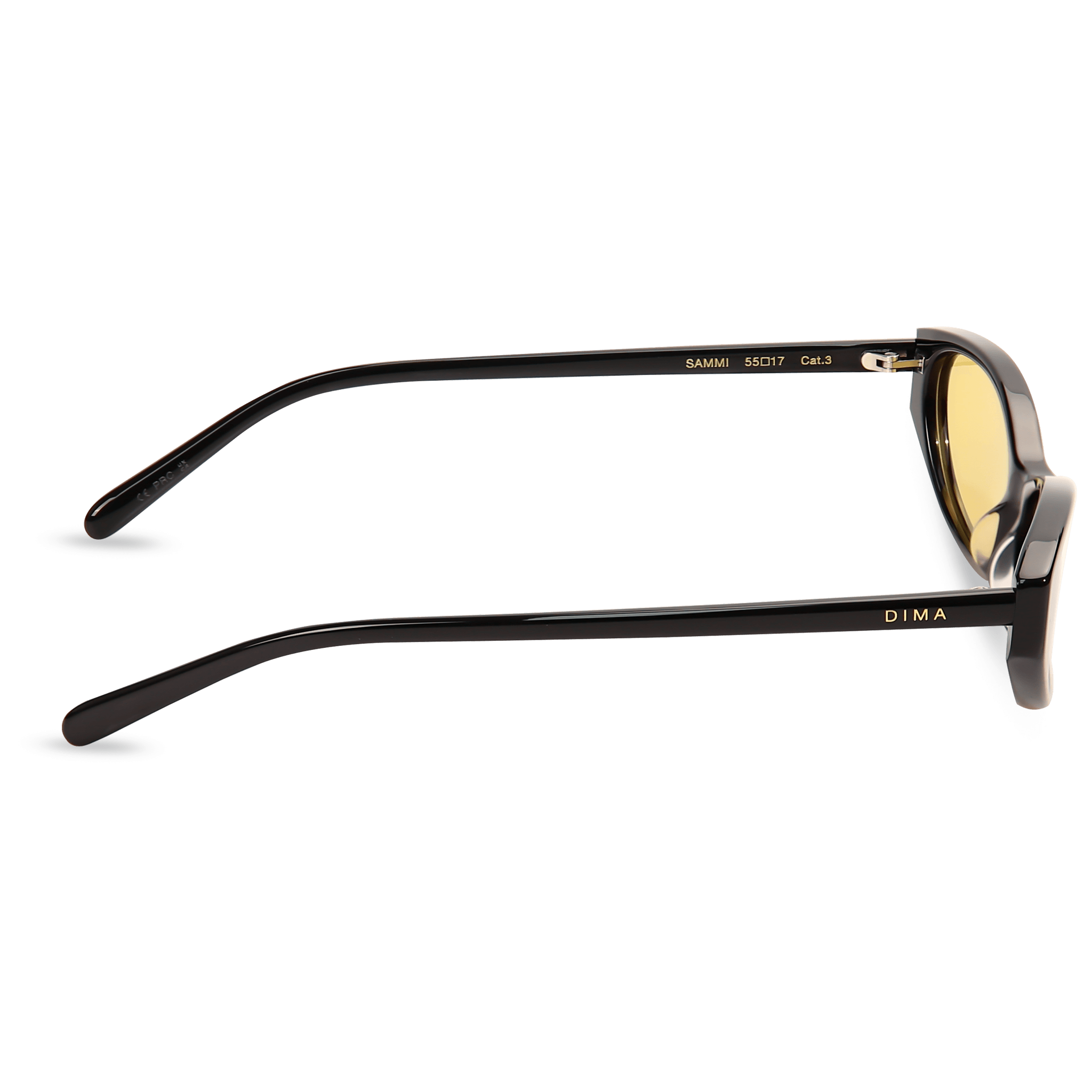 dima sunglass sammi black frame yellow lens 3