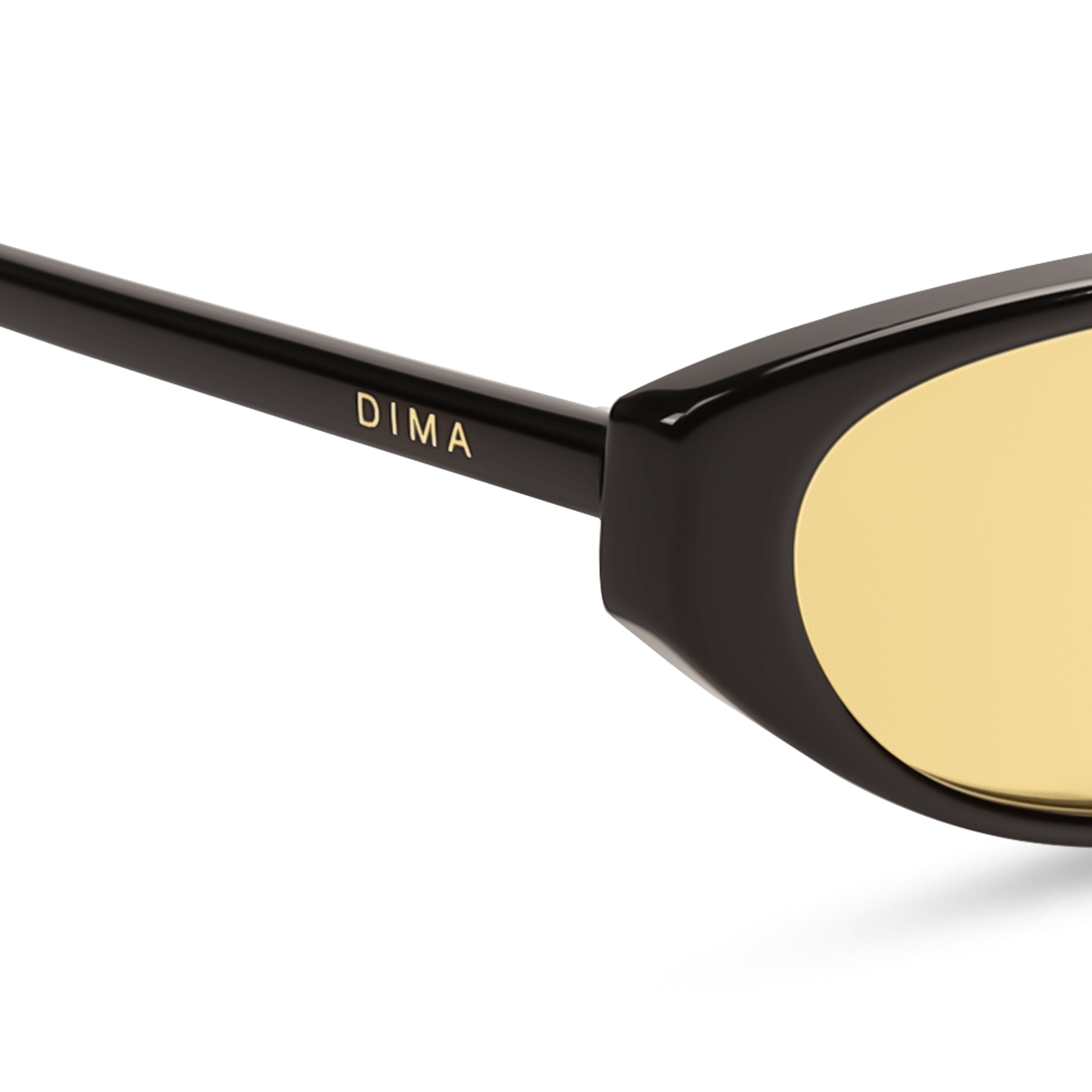 dima sunglass sammi black frame yellow lens 4