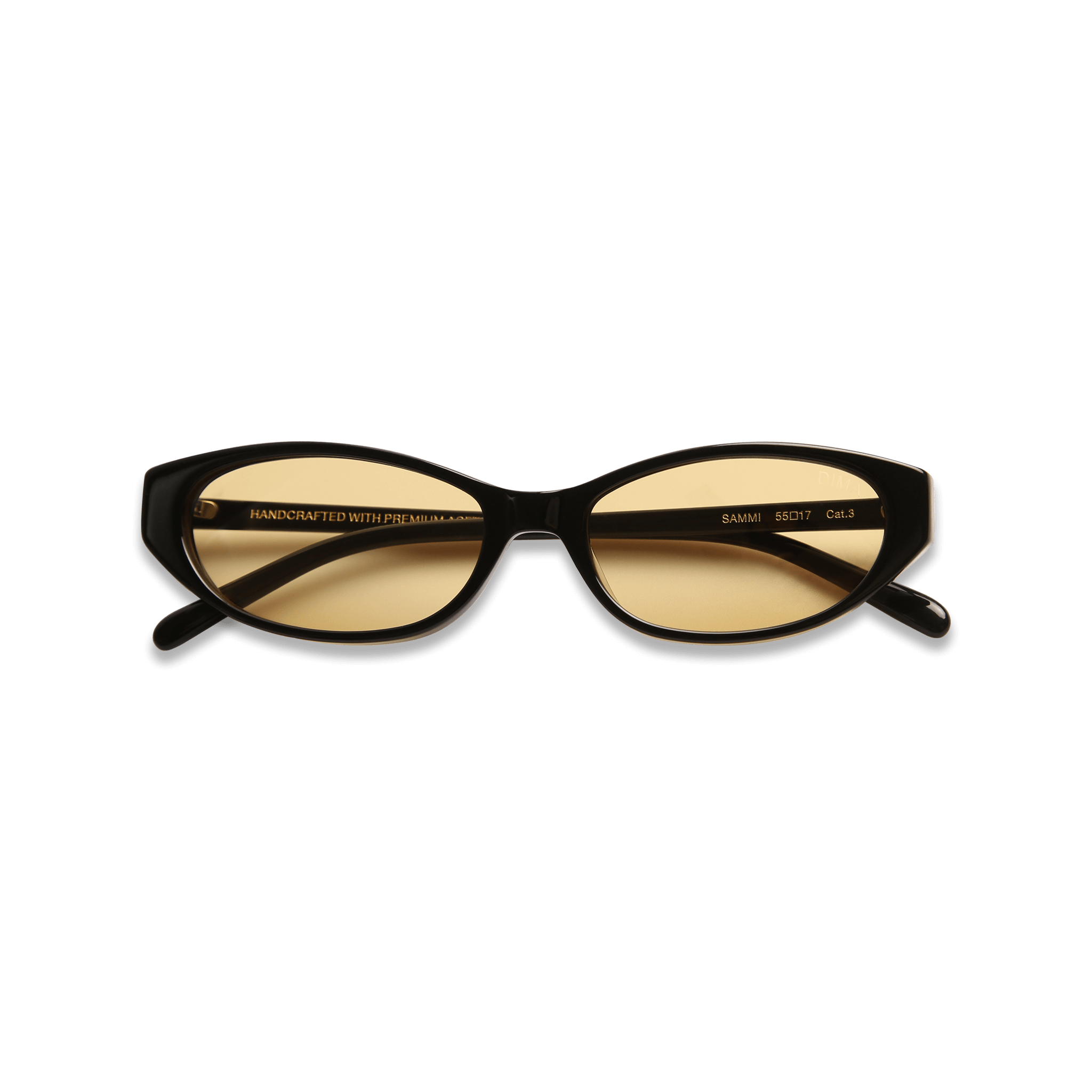dima sunglass sammi black frame yellow lens 5