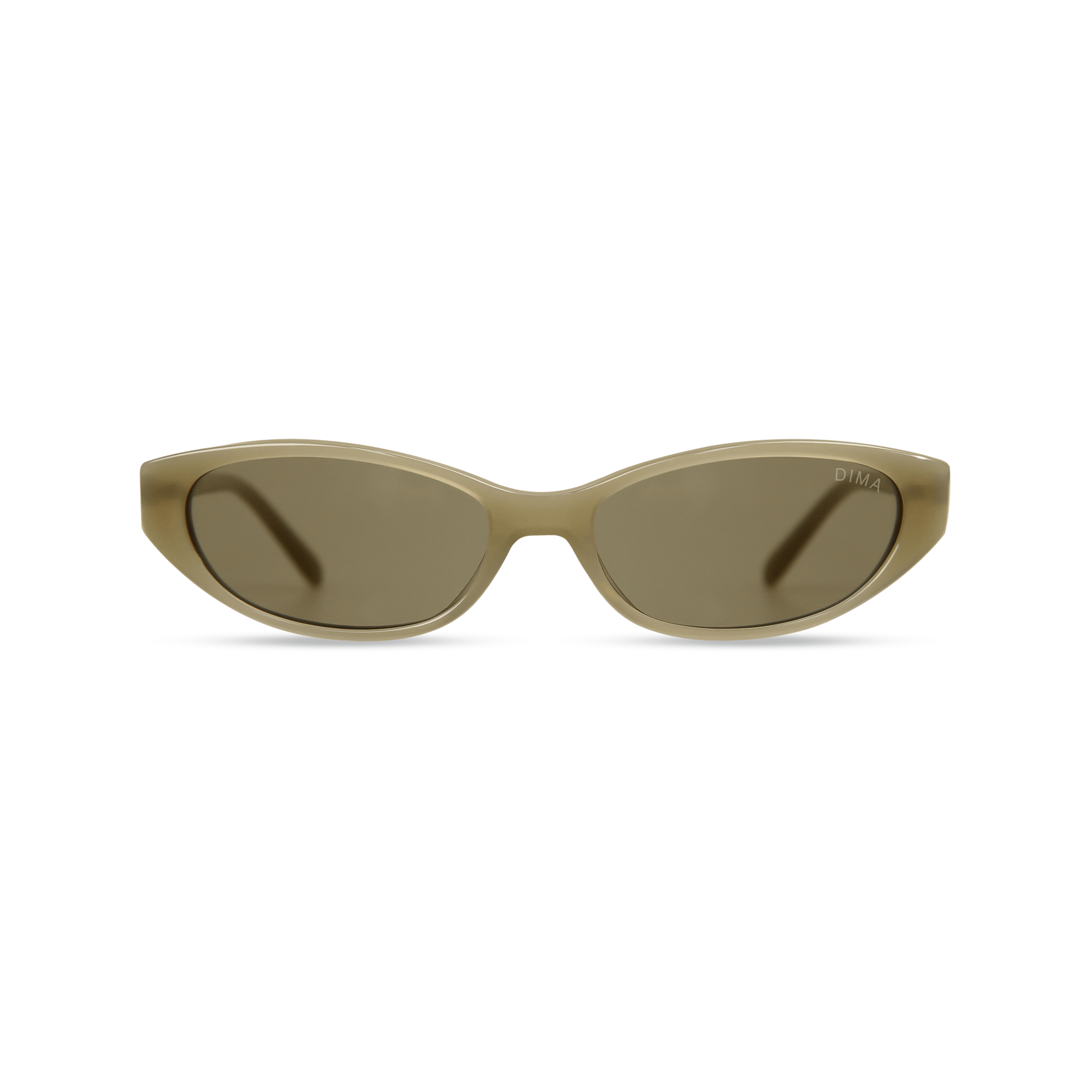 dima sunglass sammi milky light olive frame olive lens 1