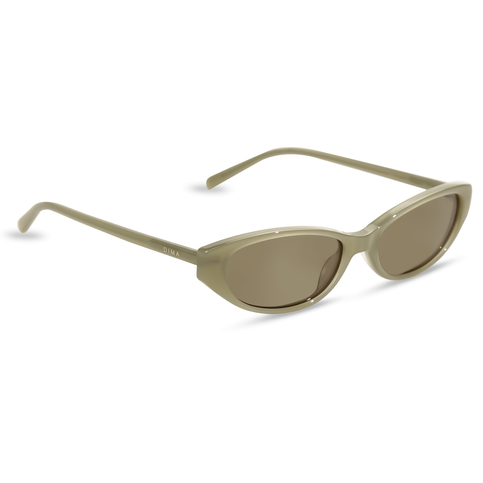 dima sunglass sammi milky light olive frame olive lens 2