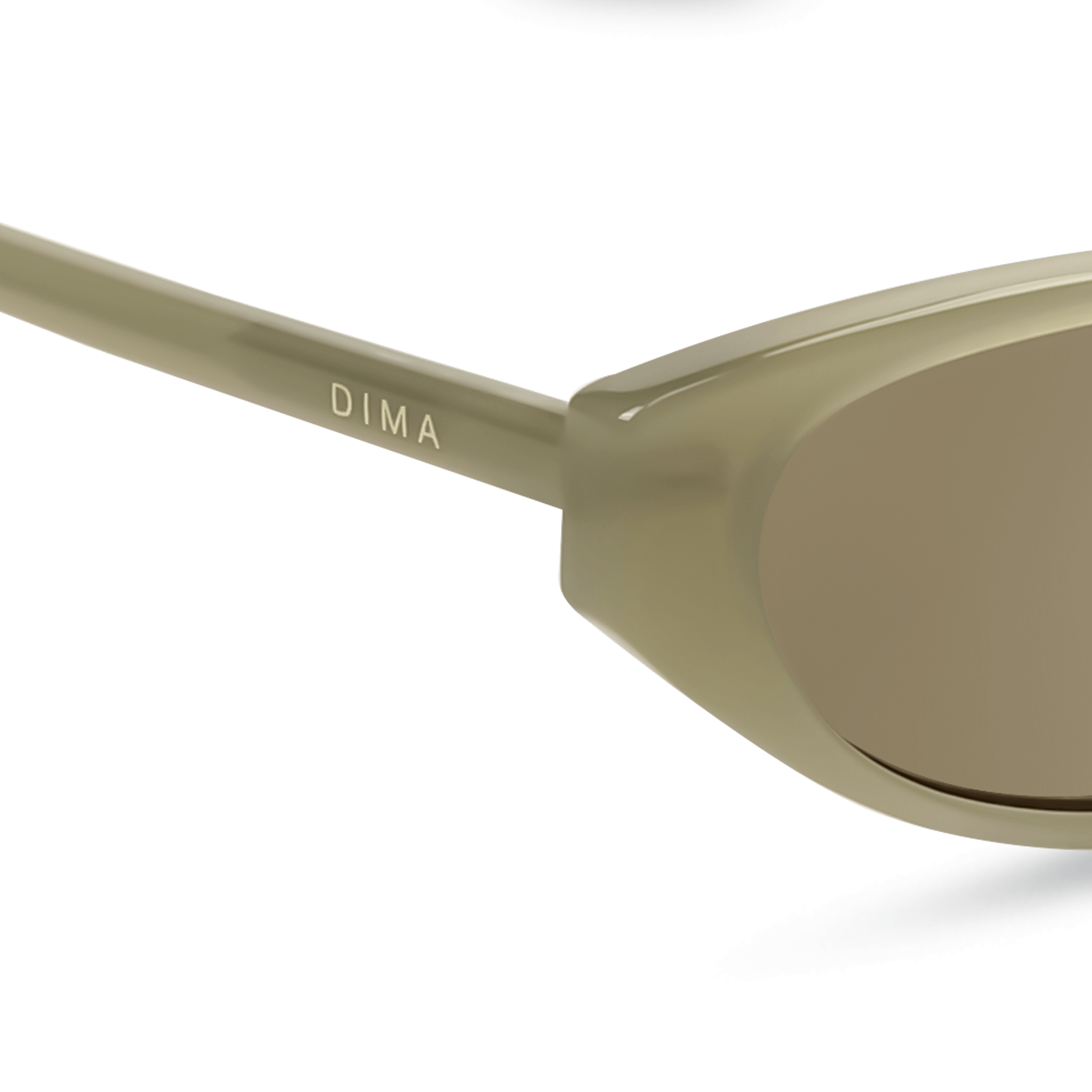 dima sunglass sammi milky light olive frame olive lens 4