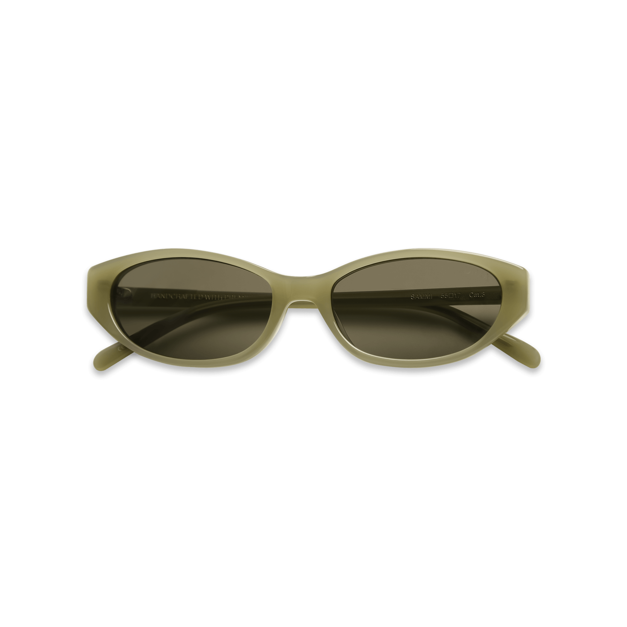dima sunglass sammi milky light olive frame olive lens 5