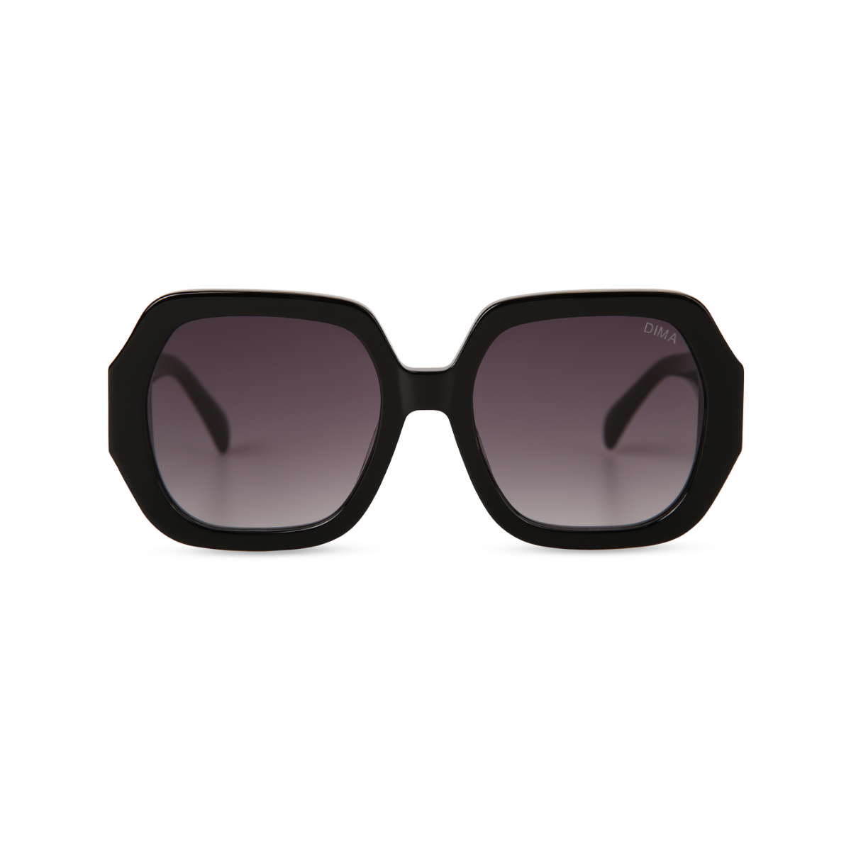 dima sunglass sienna black frame gray gradient lens 1