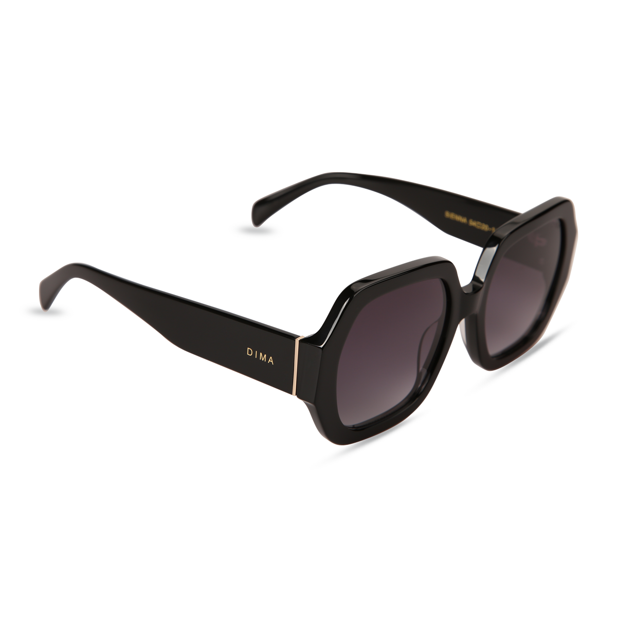 dima sunglass sienna black frame gray gradient lens 2