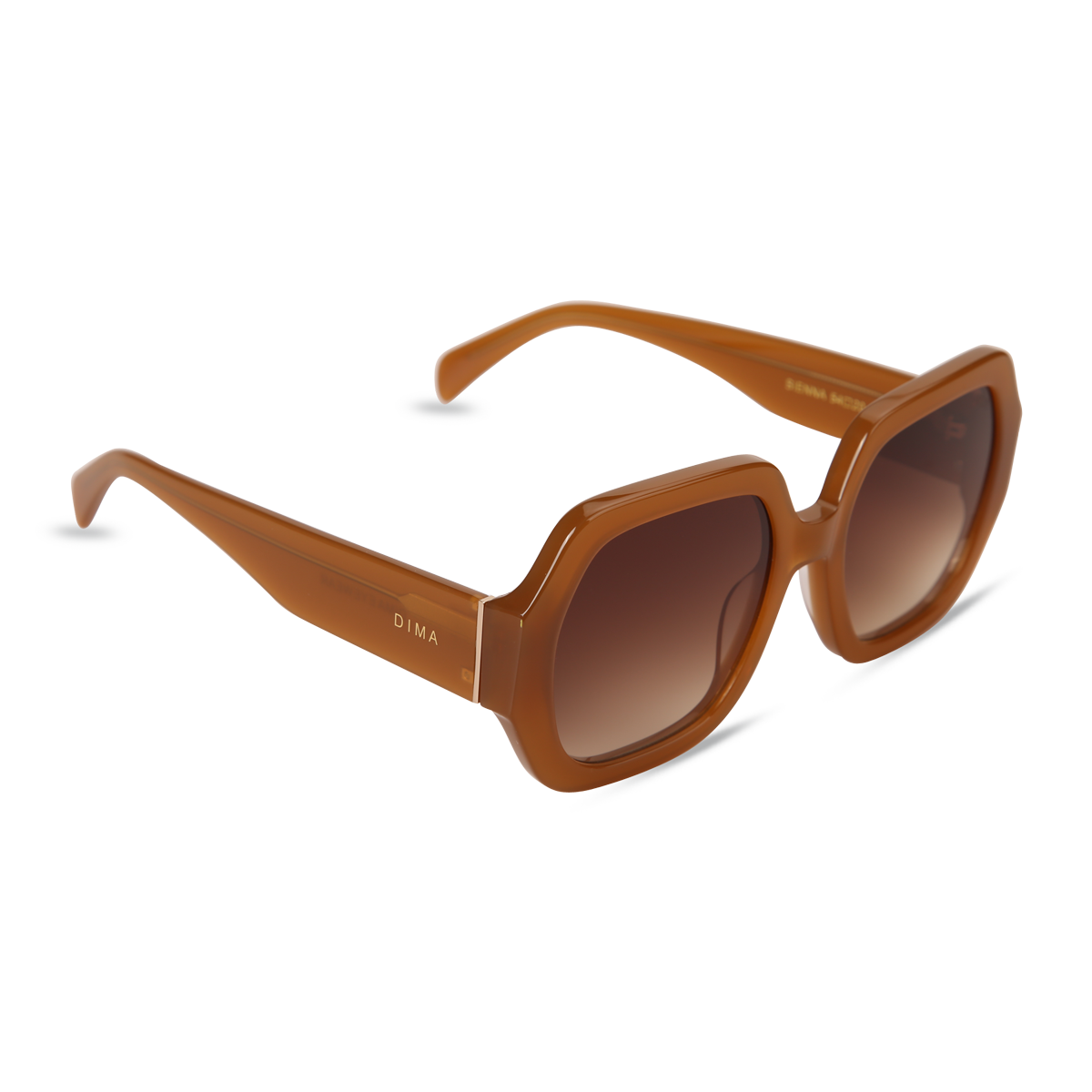dima sunglass sienna honey frame brown gradient lens 2