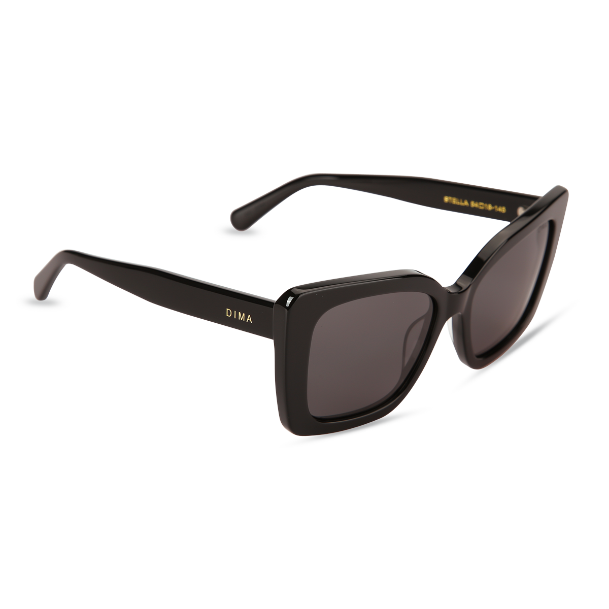 dima sunglass stella black frame grey lens 2