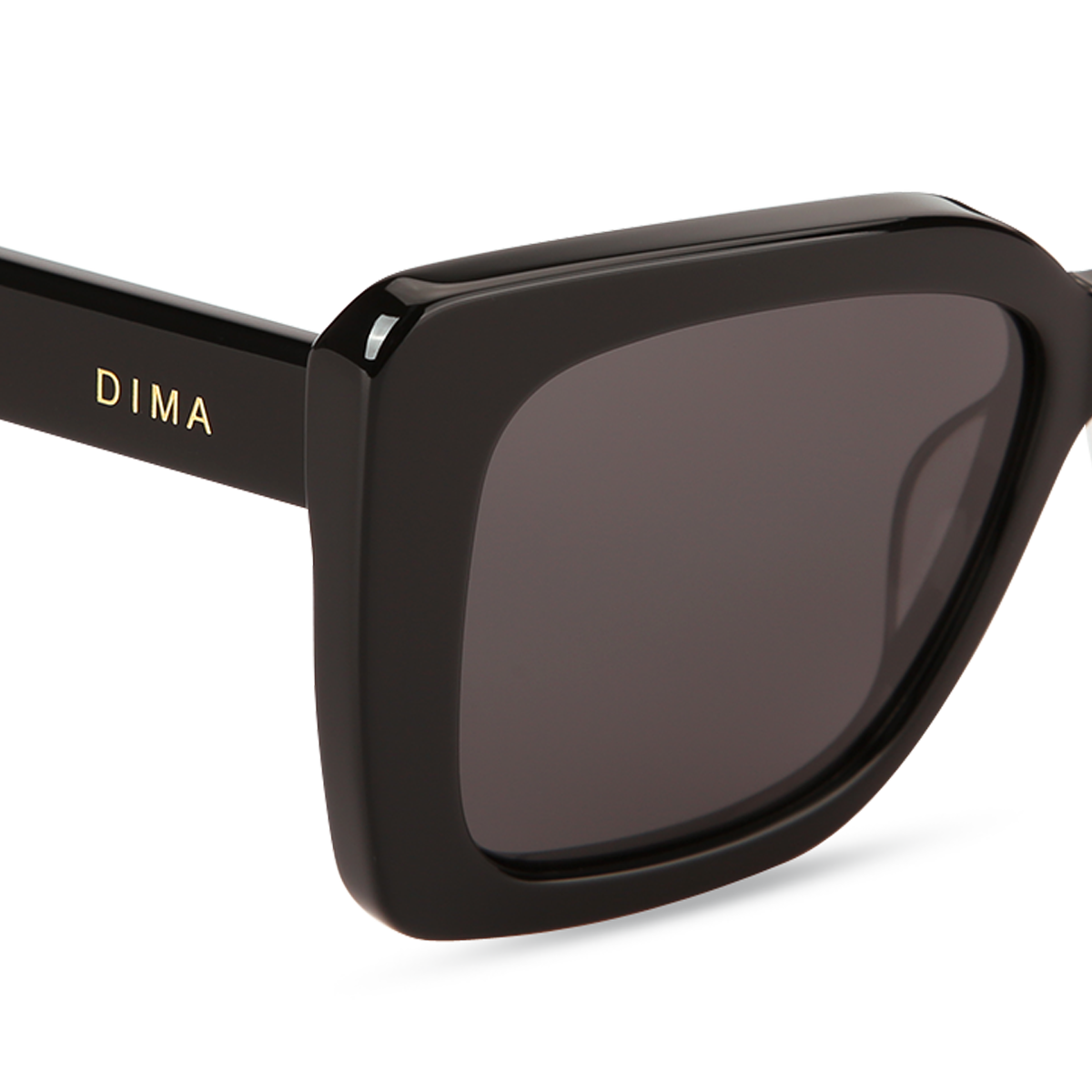 dima sunglass stella black frame grey lens 4