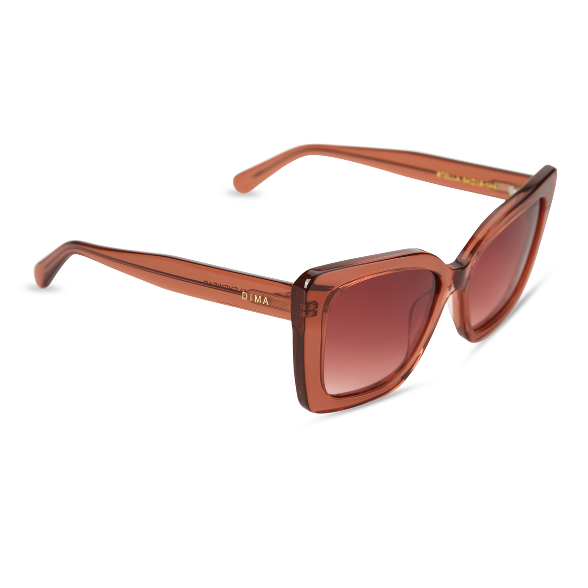 dima sunglass stella claret frame redwood gradient lens 2