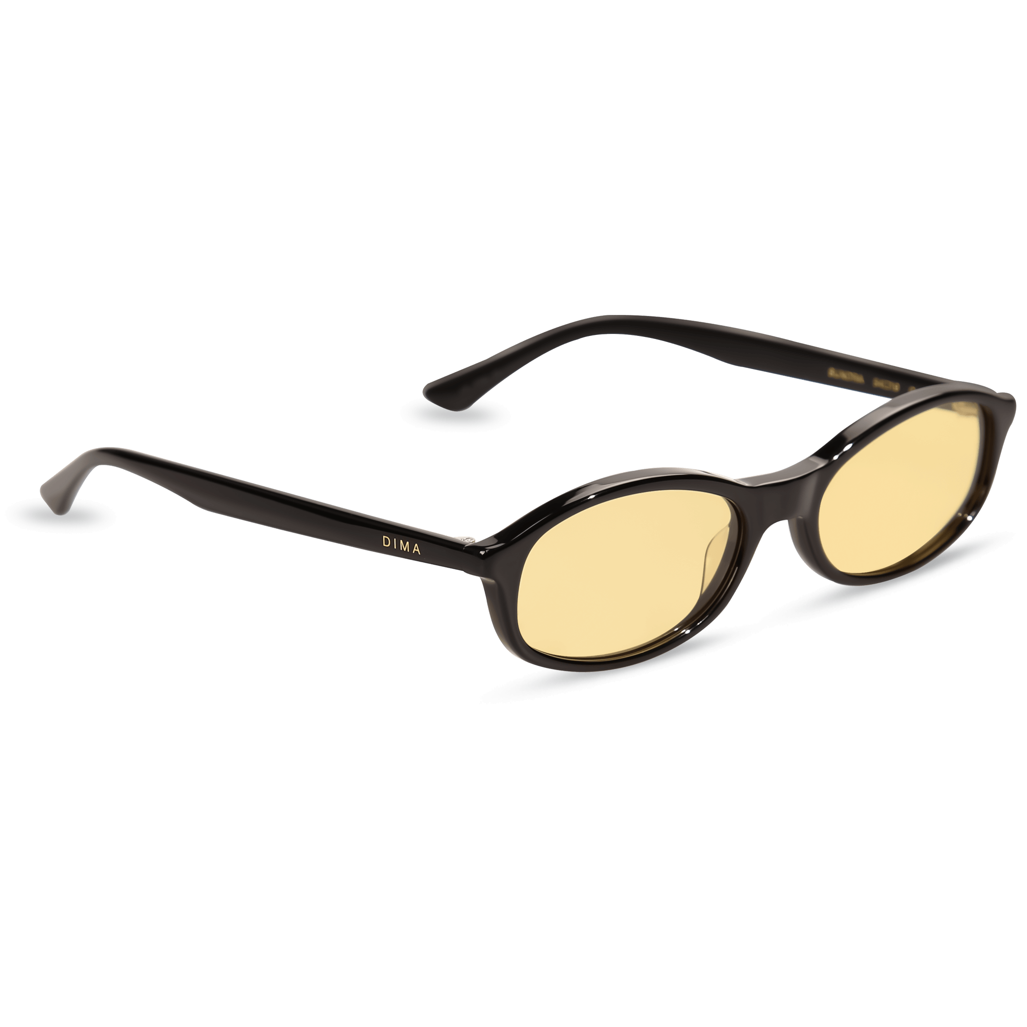 dima sunglass sundra black frame yellow lens 2