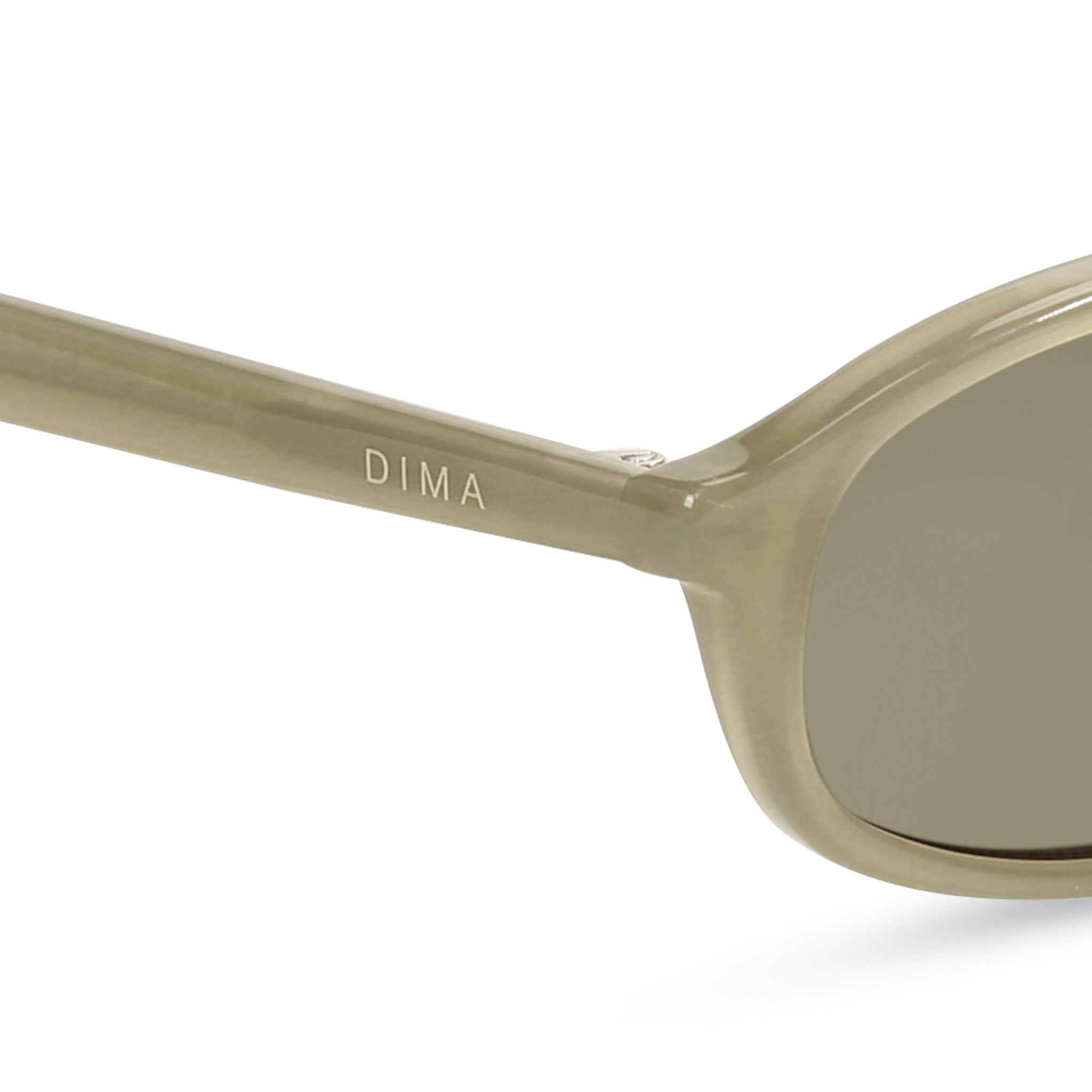 dima sunglass sundra milky light olive frame olive lens 4