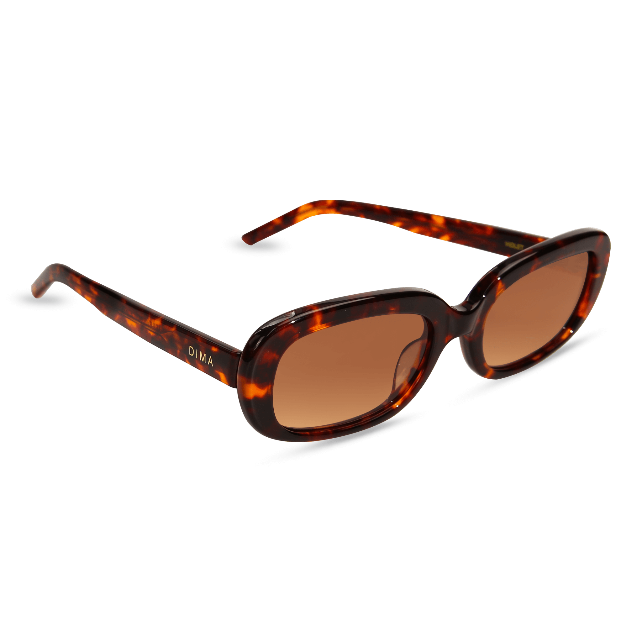 dima sunglass violet havana frame brown gradient lens 4