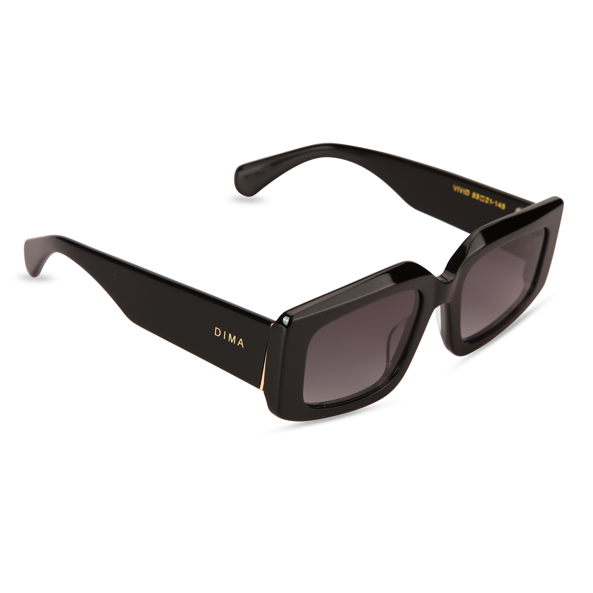 dima sunglass vivid black frame grey gradient lens 2